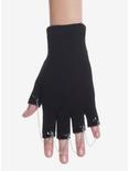 Stud Chain Fingerless Gloves, , alternate