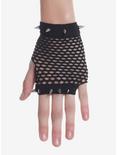 Studded Fishnet Fingerless Gloves, , alternate