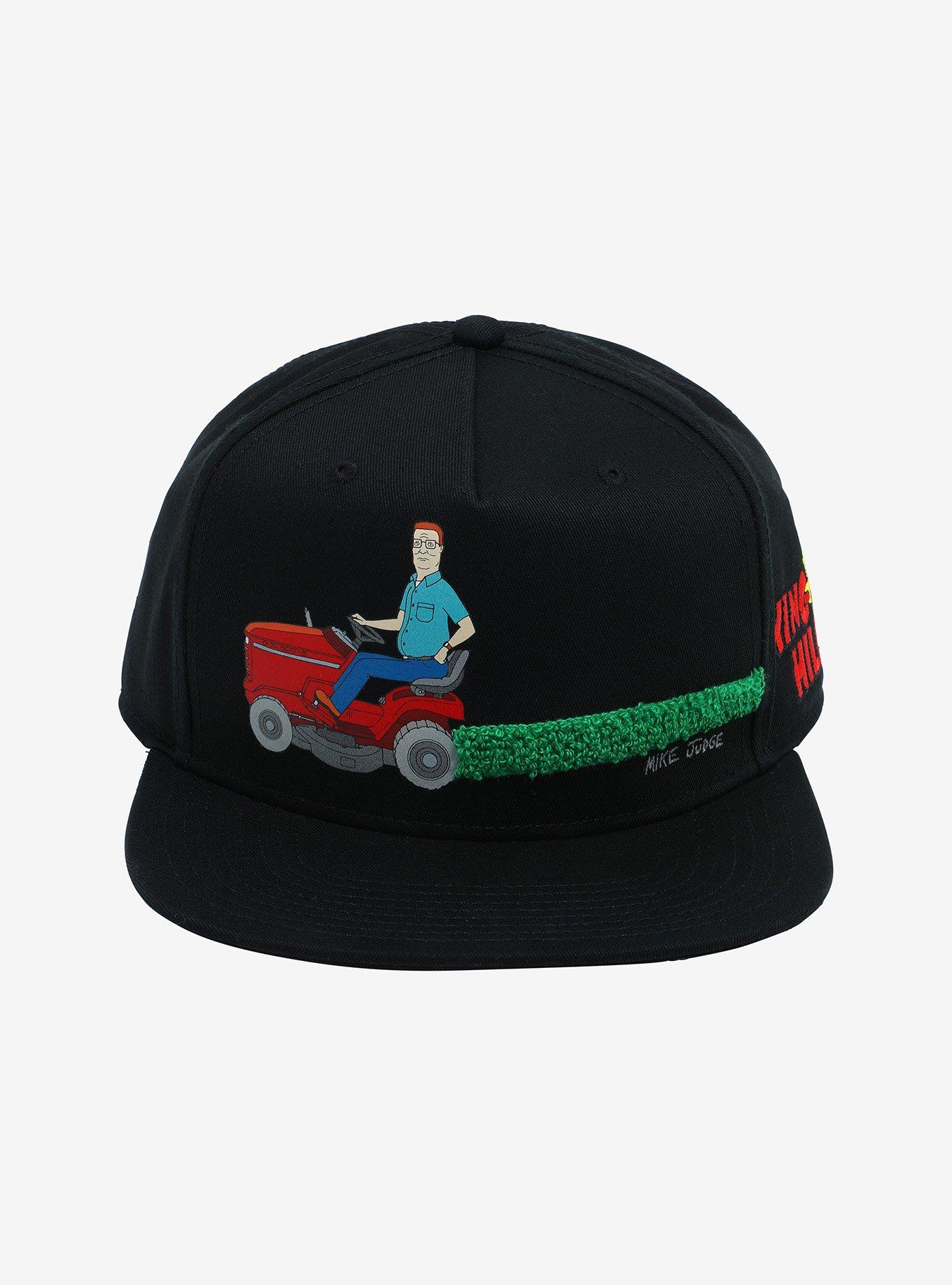 King Of The Hill Hank Hill Lawnmower Snapback Hat, , alternate