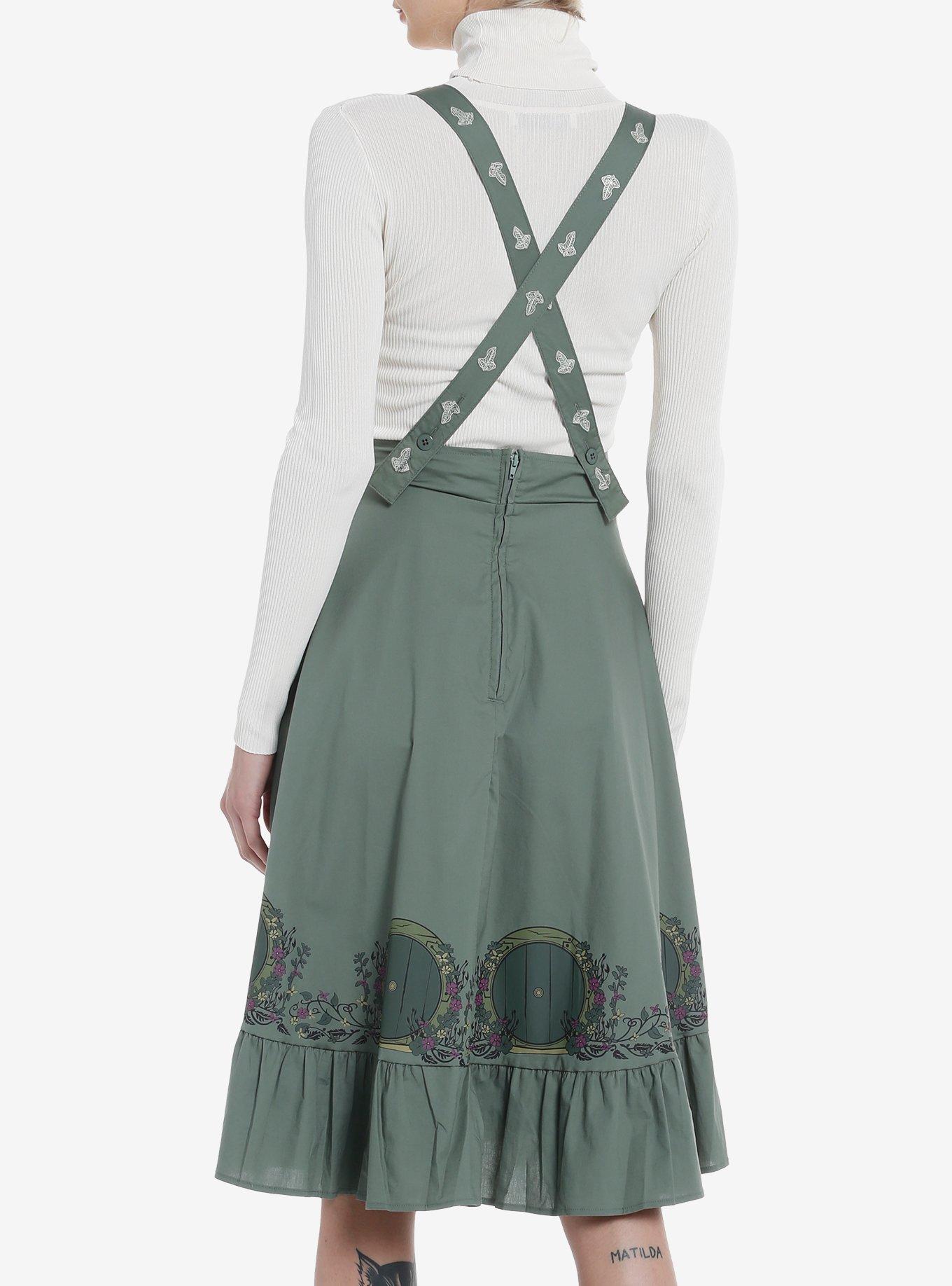 Her Universe The Lord Of The Rings Hobbit Door Midi Skirtall Her Universe Exclusive, OLIVE, alternate