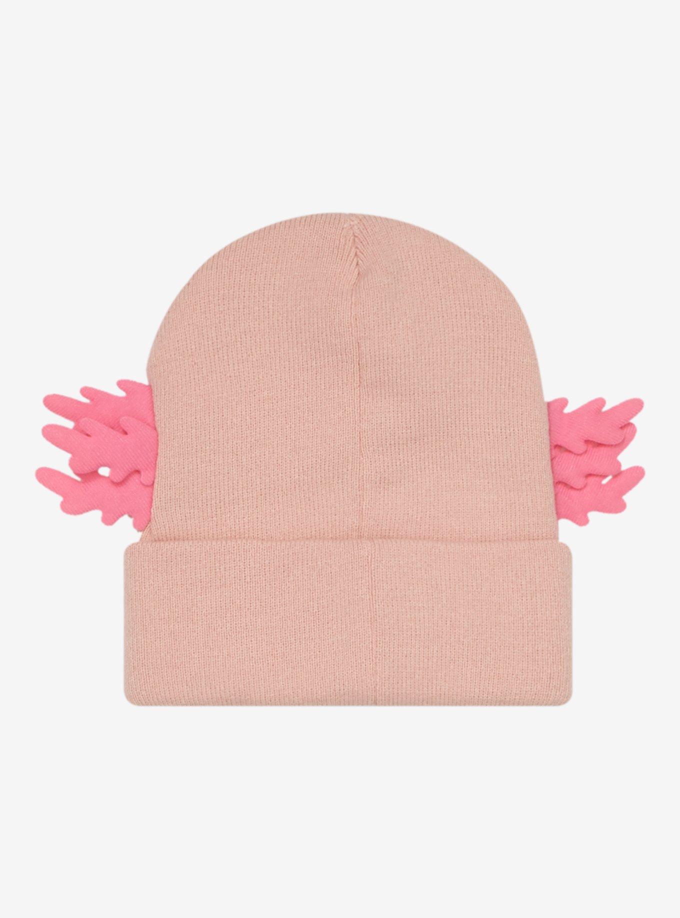 Pink Axolotl Figural Beanie, , alternate