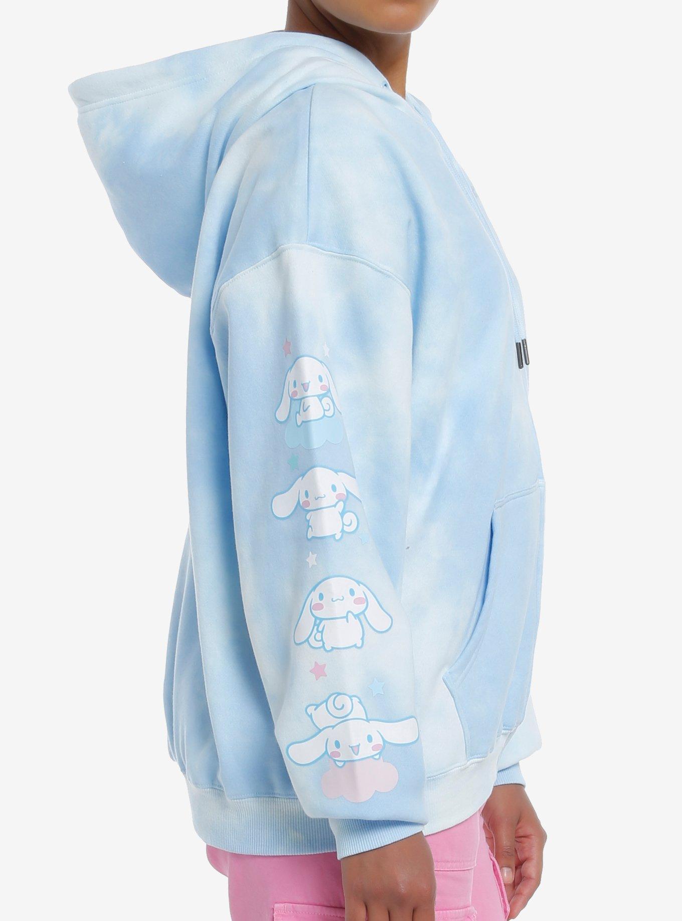 Cinnamoroll Unicorn Blue Tie-Dye Girls Hoodie, MULTI, alternate