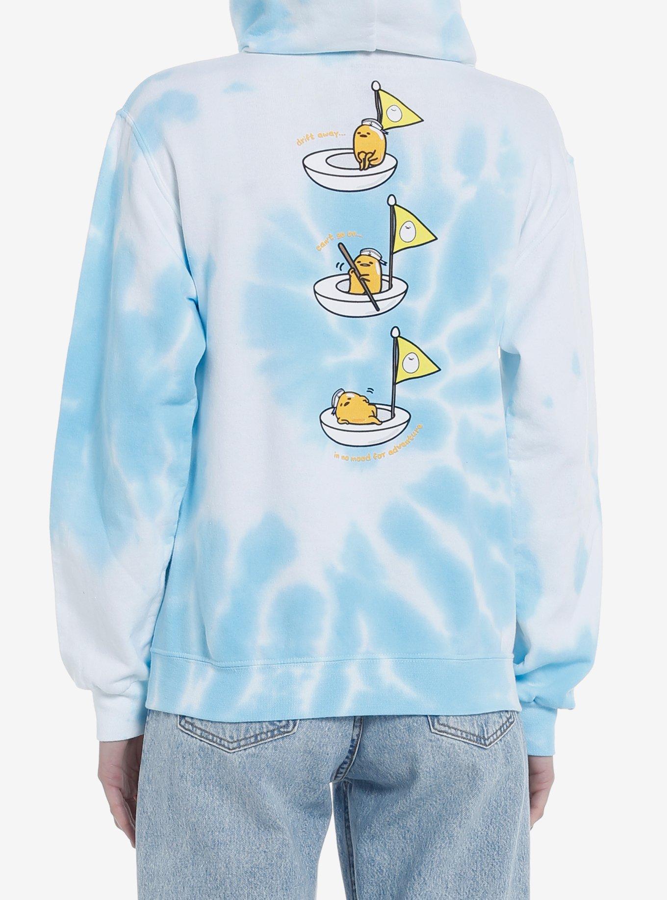 Gudetama Pool Tie-Dye Girls Hoodie, MULTI, alternate