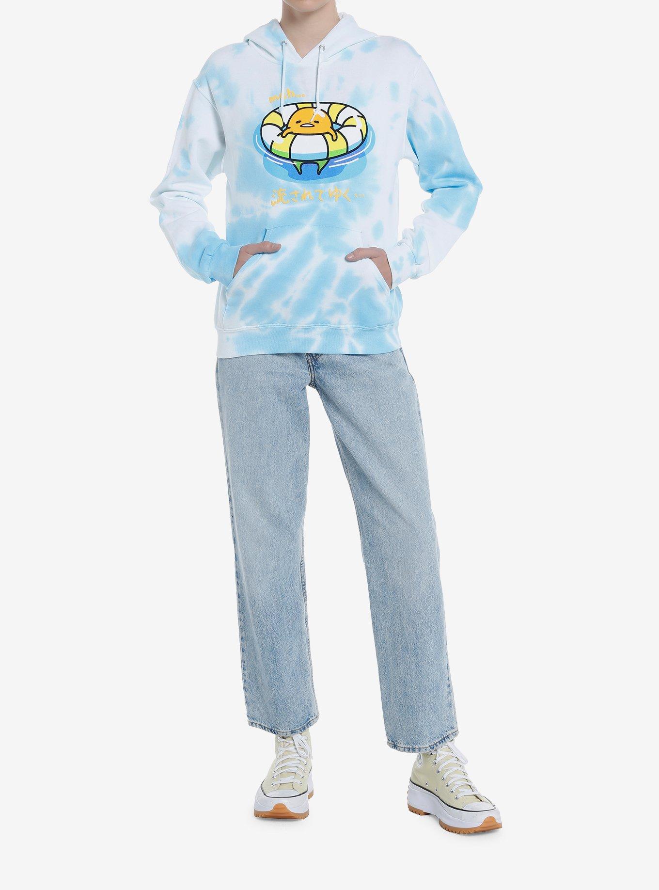 Gudetama Pool Tie-Dye Girls Hoodie, MULTI, alternate