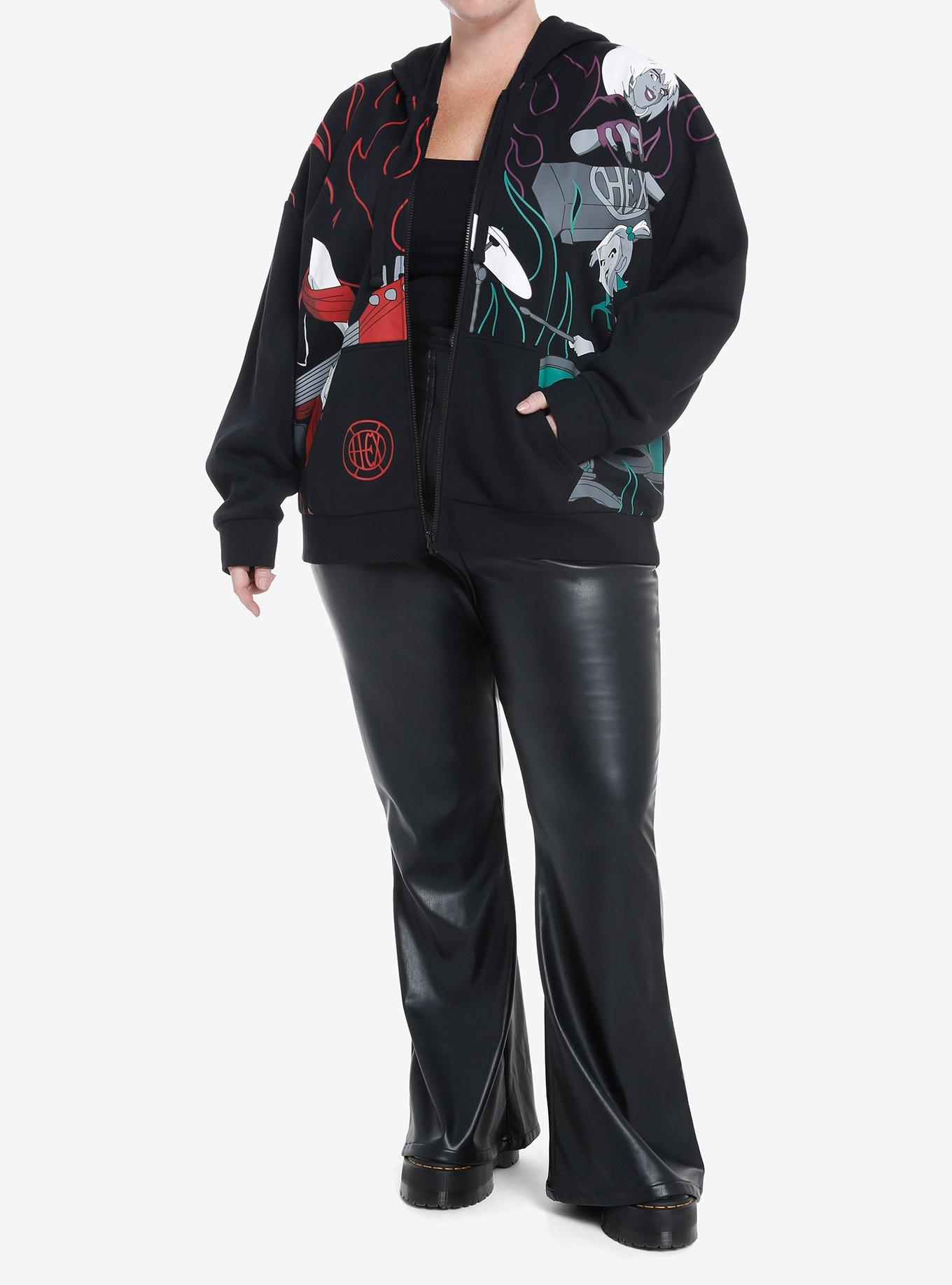 Scooby-Doo! The Hex Girls Jumbo Graphic Girls Hoodie Plus Size, MULTI, alternate