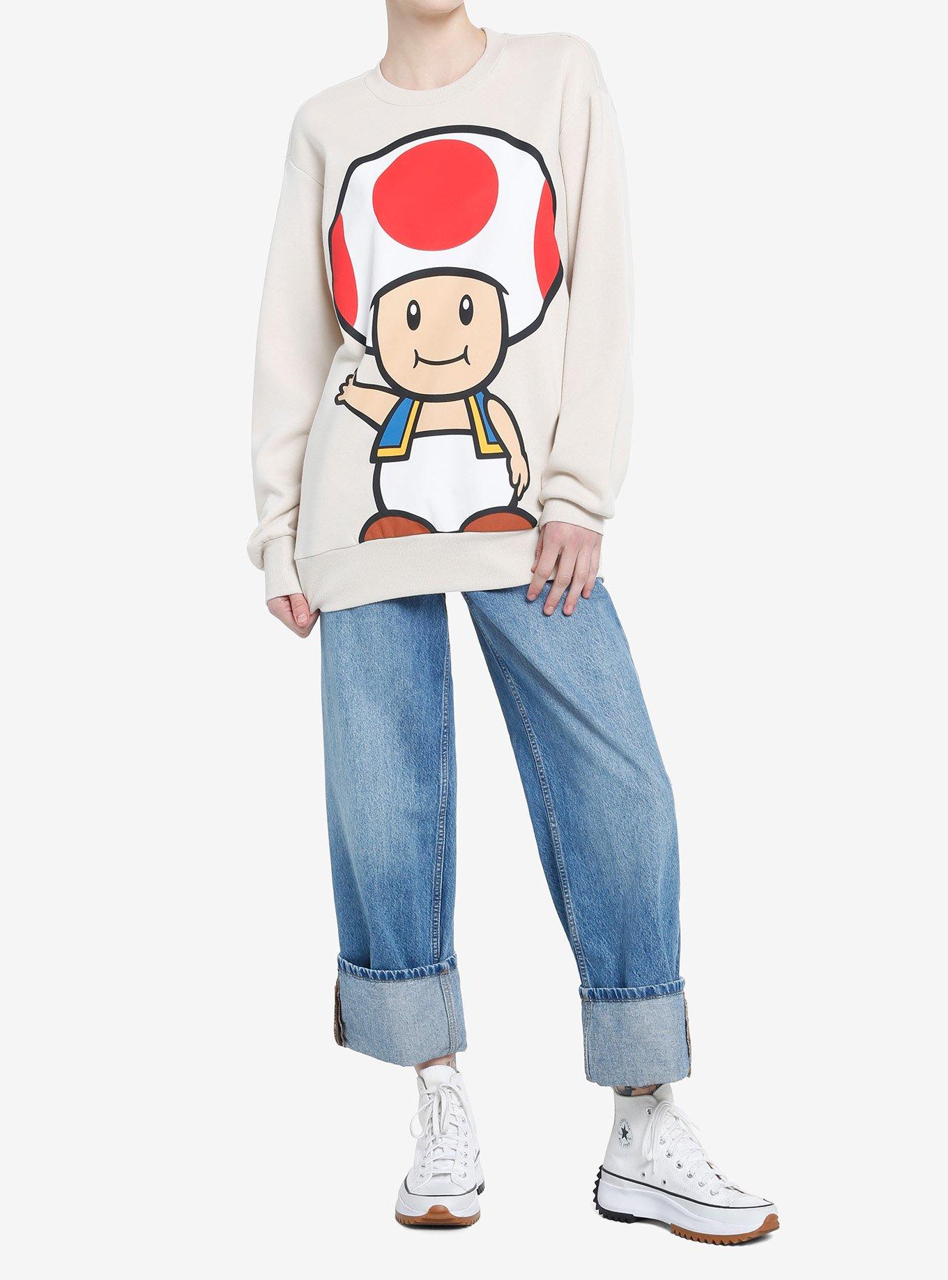 Super Mario Bros. Toad Jumbo Graphic Girls Sweatshirt, , hi-res