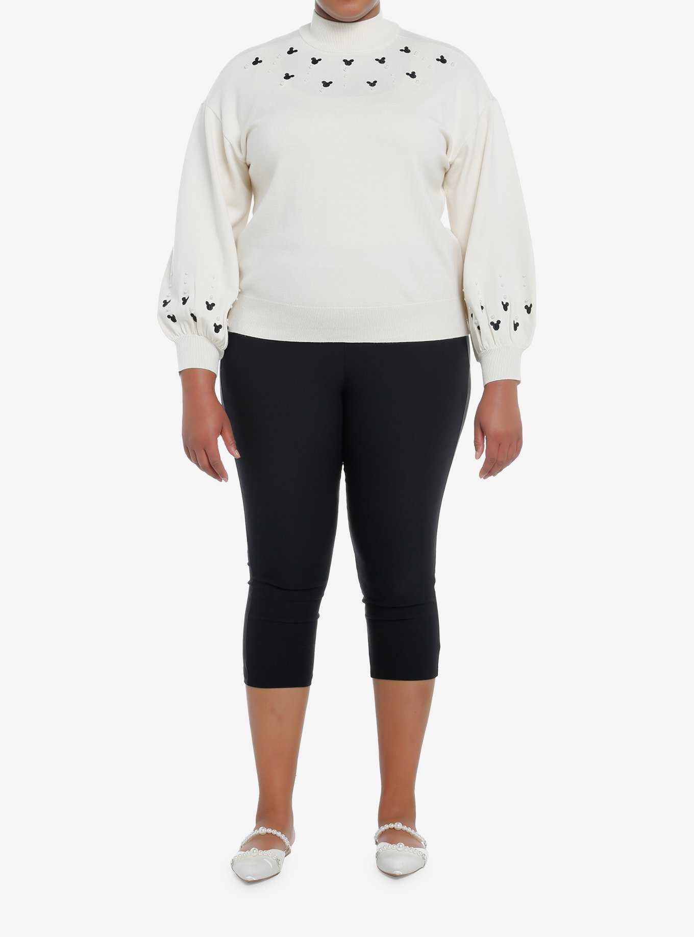 Her Universe Disney Mickey Mouse Pearl Sweater Plus Size Her Universe Exclusive, , hi-res