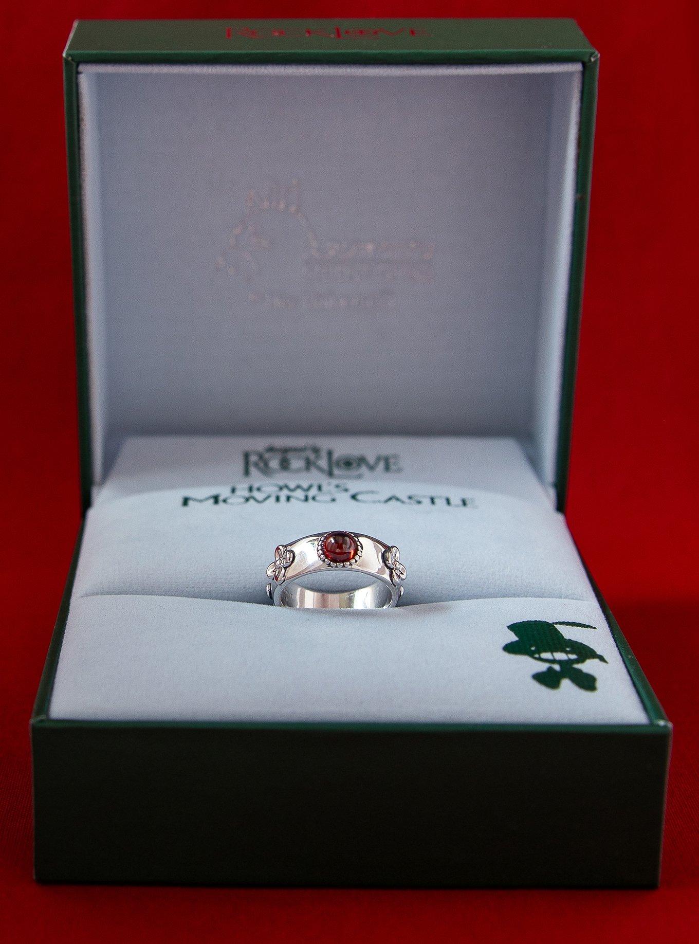 Studio Ghibli X RockLove Howl's Moving Castle Red Crystal Ring, , alternate