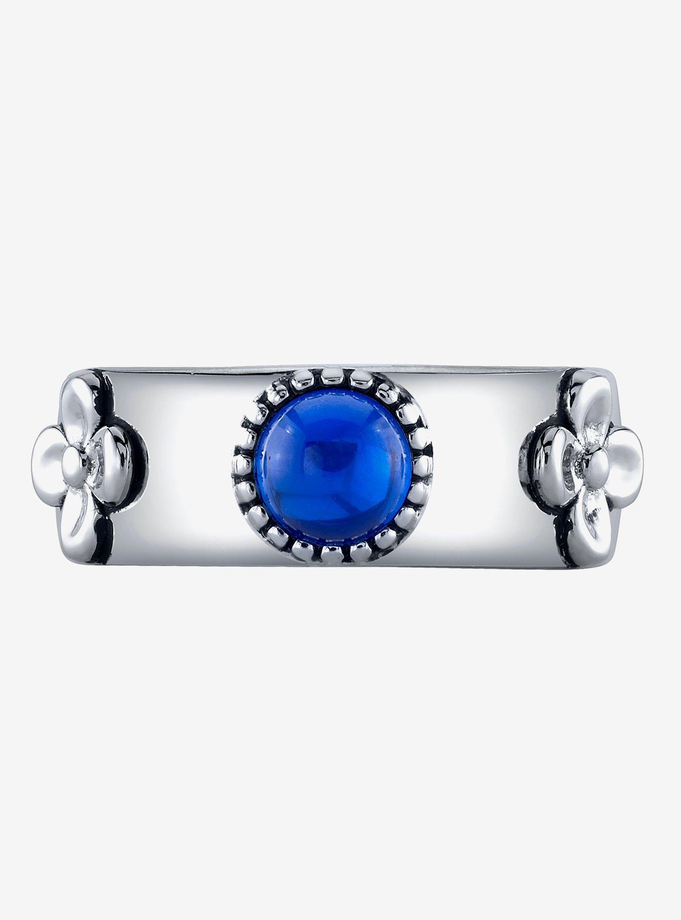 Studio Ghibli X RockLove Howl's Moving Castle Blue Crystal Ring, , alternate