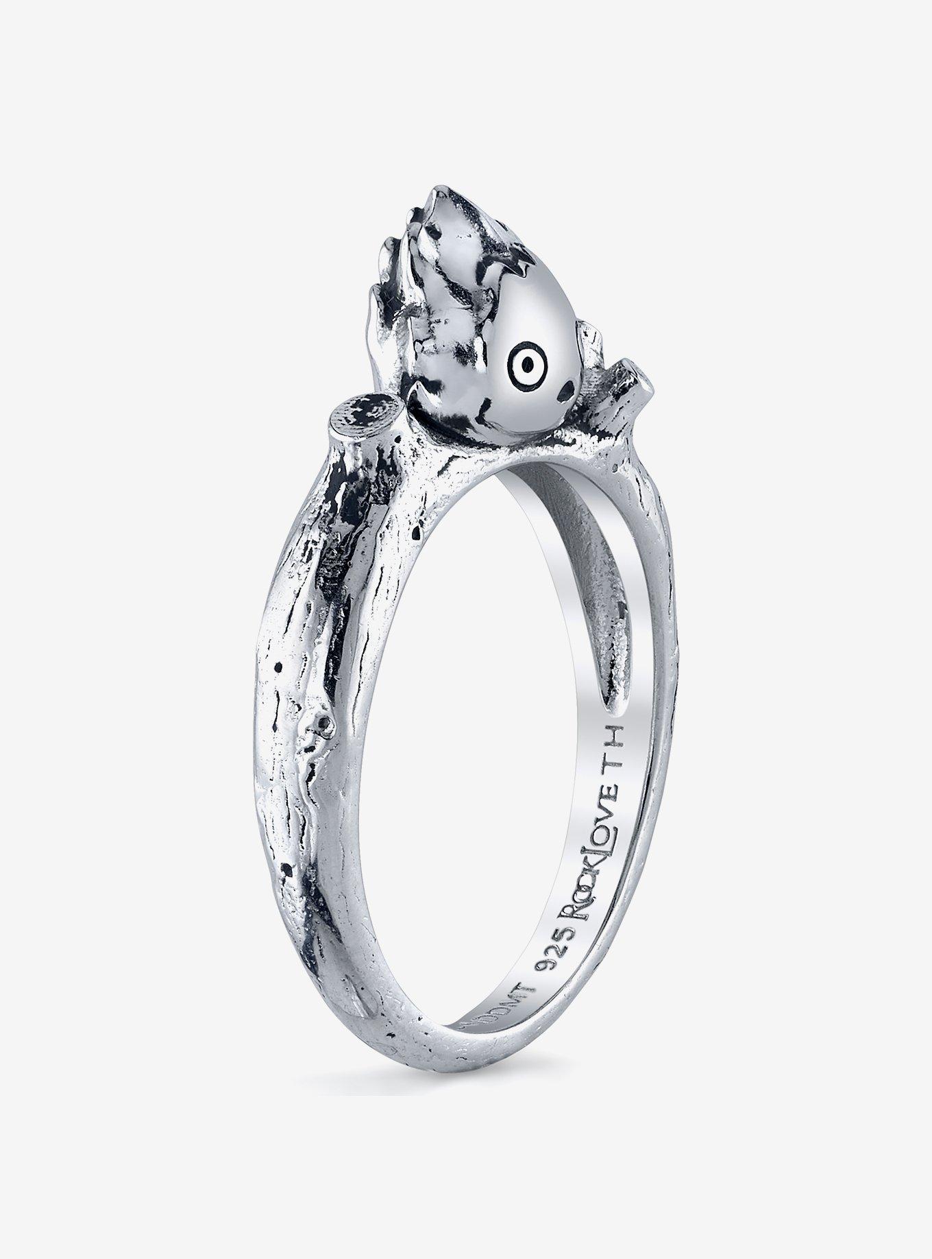 Studio Ghibli X RockLove Howl's Moving Castle Calcifer Ring, , alternate
