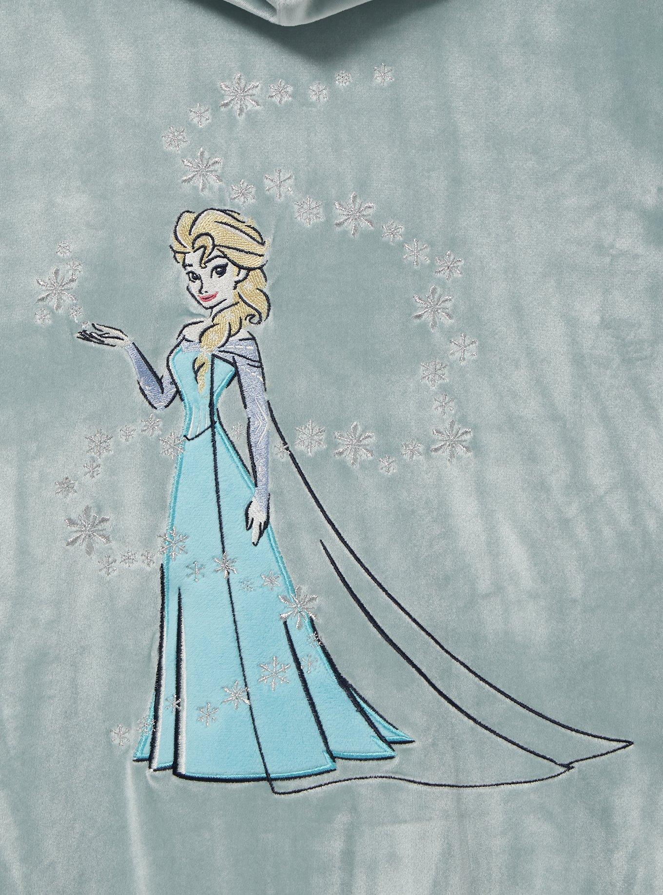 Disney Frozen Elsa Portrait Zip-Up Hoodie Plus Size, HYDRO TEAL, alternate