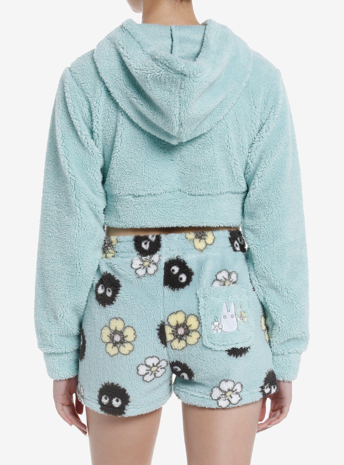 Her Universe Studio Ghibli My Neighbor Totoro Floral Sherpa Lounge Set, LT PINK, alternate
