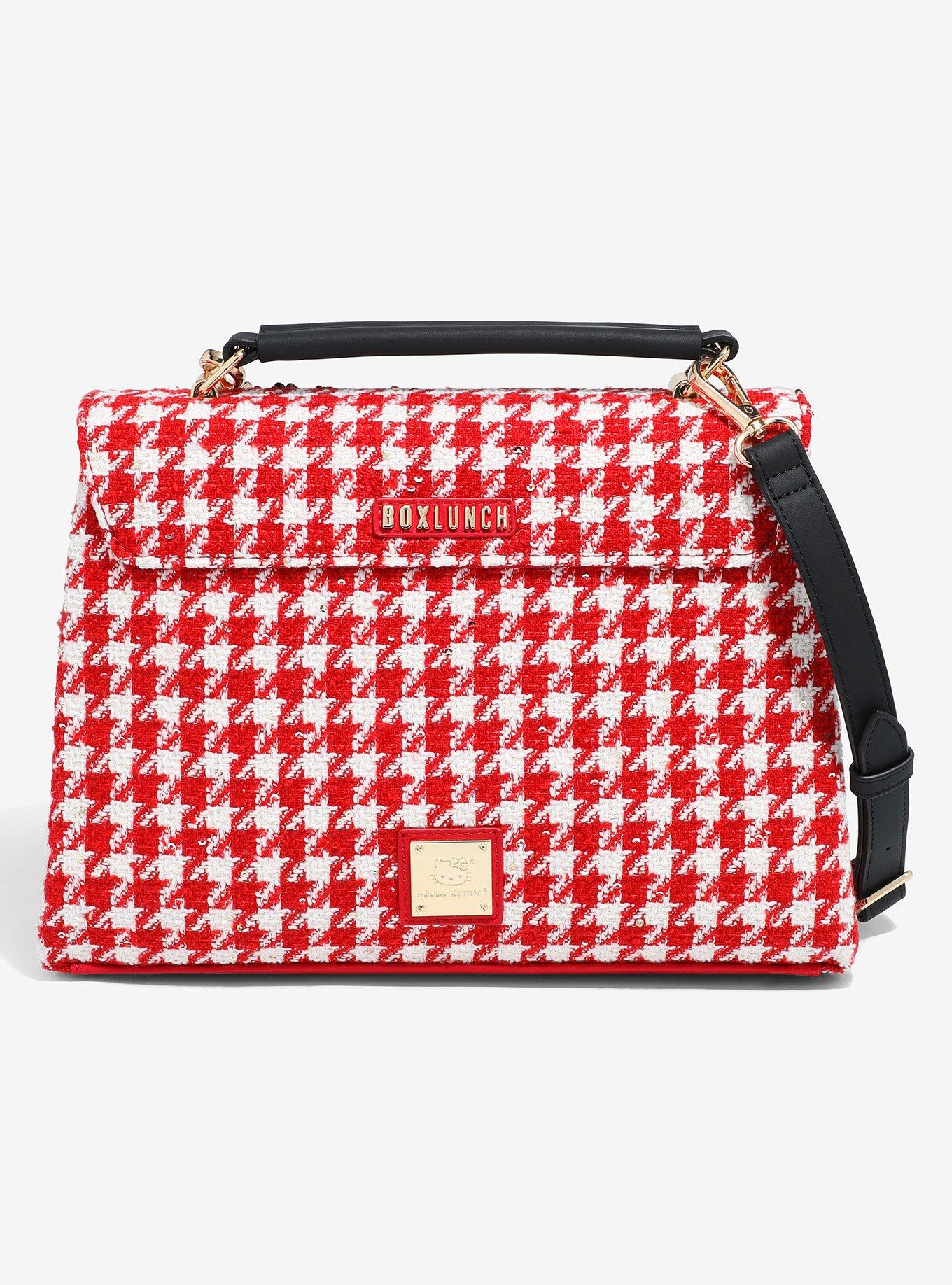 Sanrio Hello Kitty Floral Houndstooth Crossbody Bag - BoxLunch Exclusive, , alternate