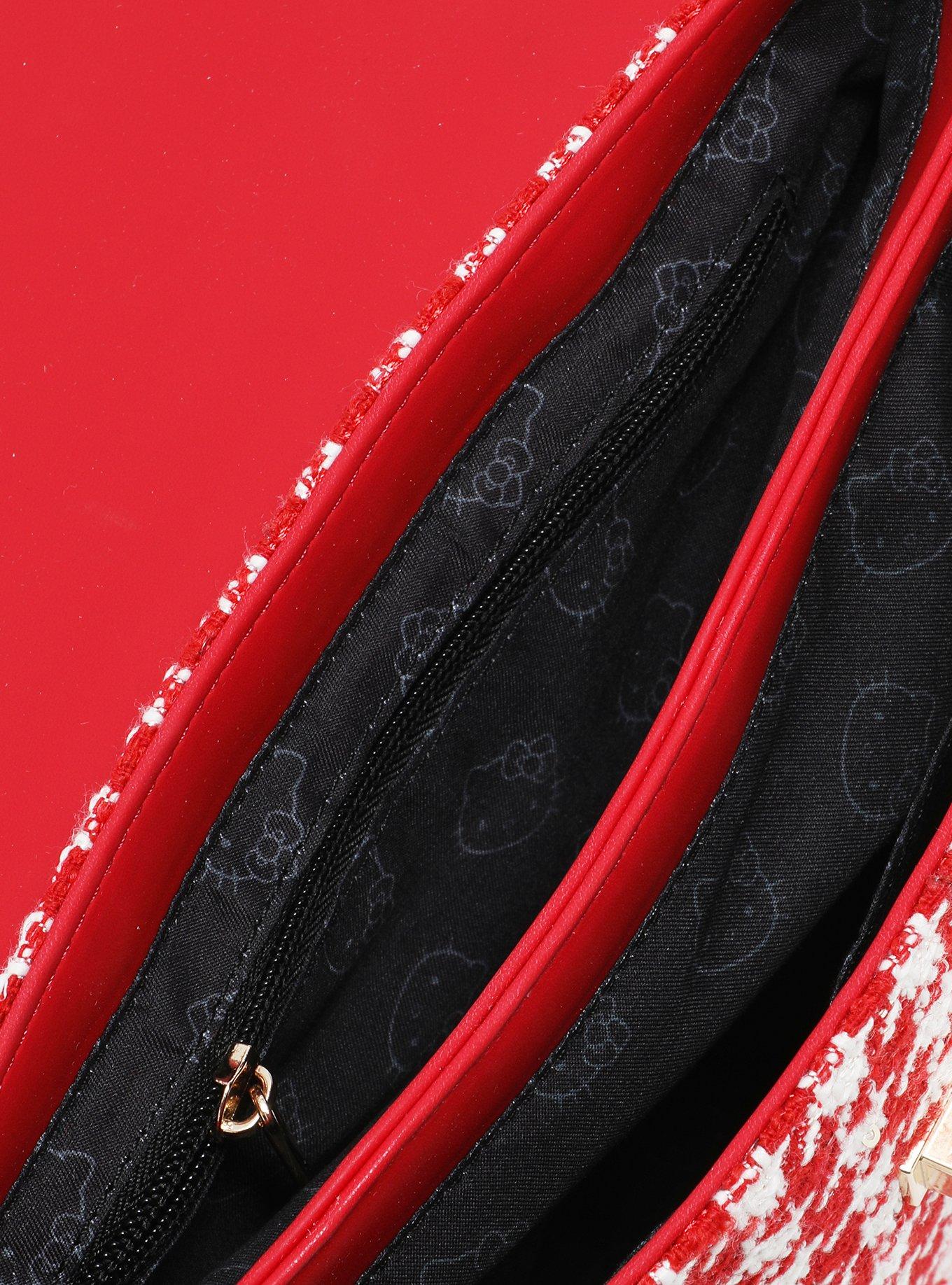 Sanrio Hello Kitty Floral Houndstooth Crossbody Bag - BoxLunch Exclusive, , alternate