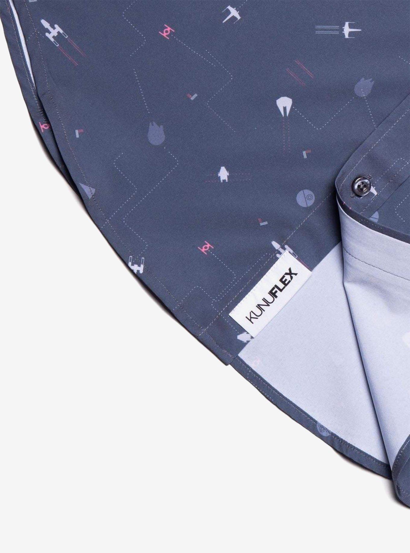 RSVLTS Star Wars "Stay On Target" Button-Up Shirt, GREY, alternate