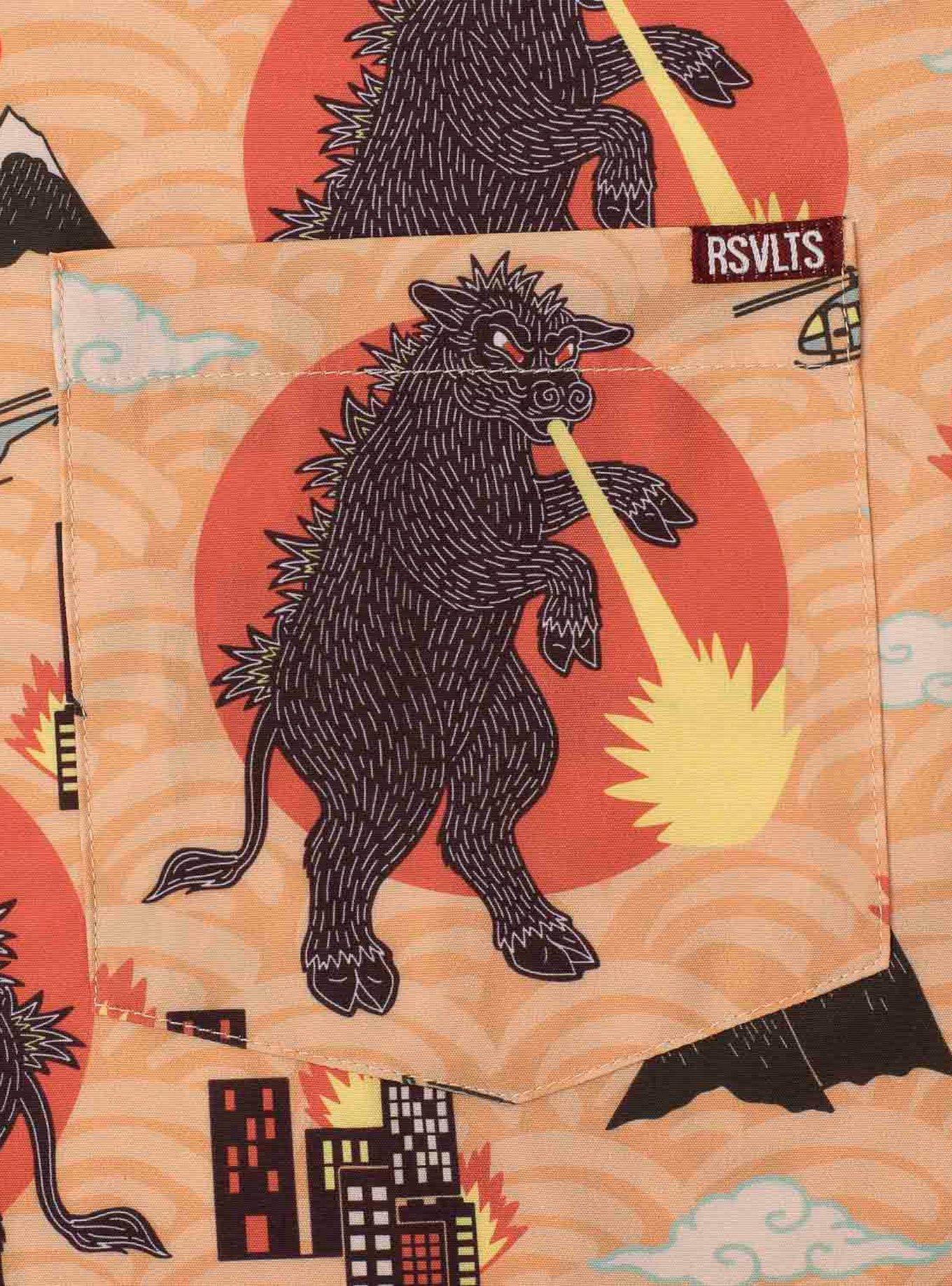 RSVLTS Justin Warner "Cowju" Button-Up Shirt, ORANGE, alternate