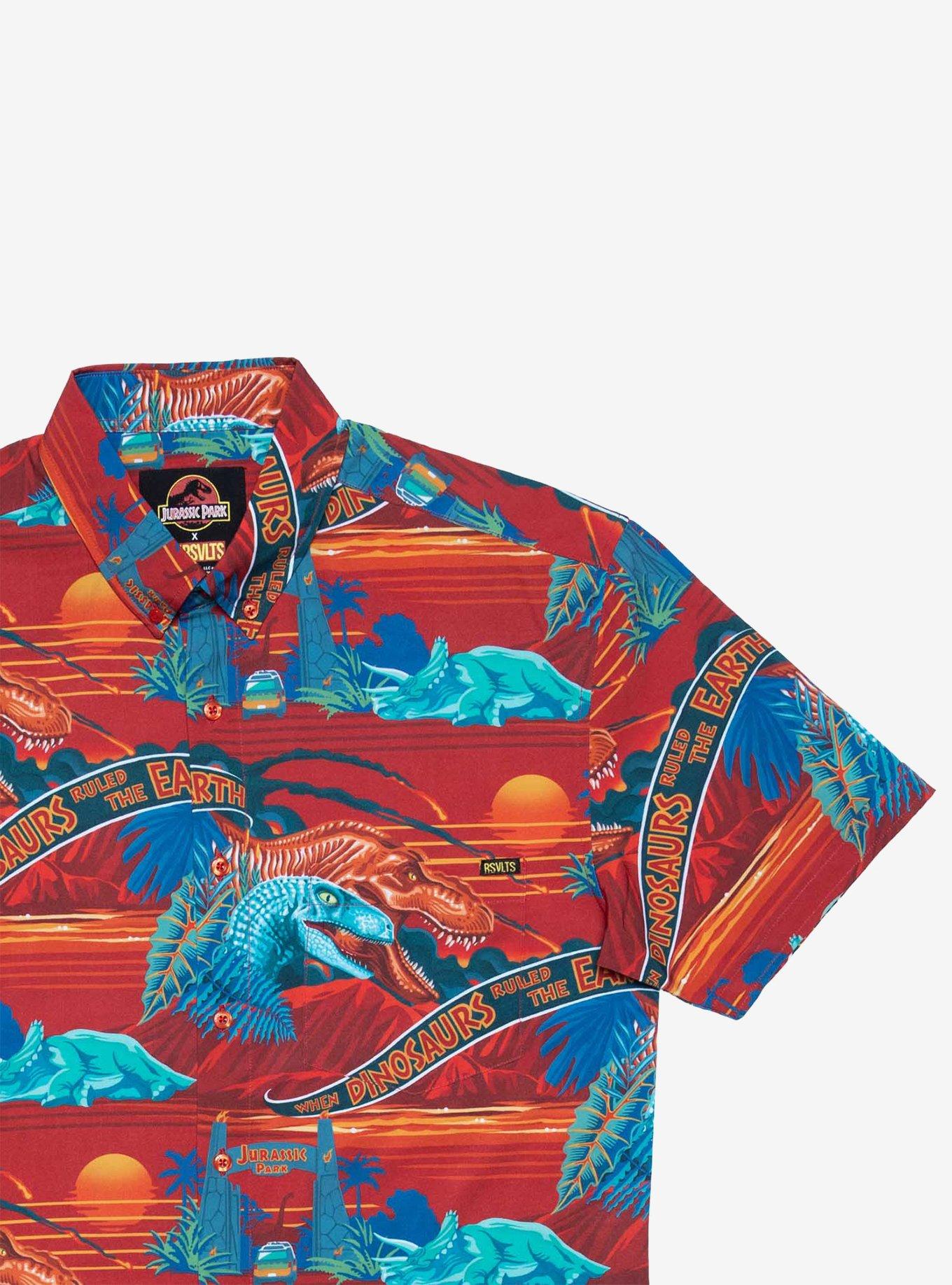 RSVLTS Jurassic Park "Don't Move" Button-Up Shirt, , hi-res