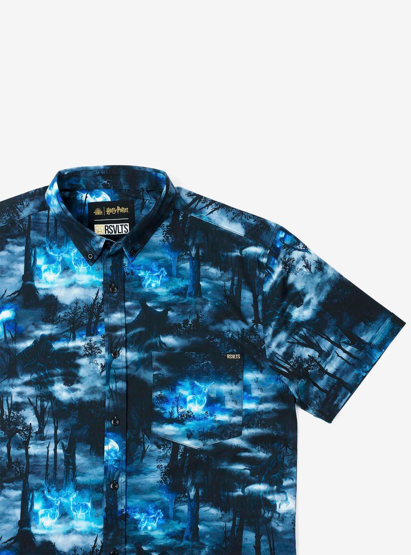 RSVLTS Harry Potter "Expecto Patronum" Button-Up Shirt, BLACK, alternate