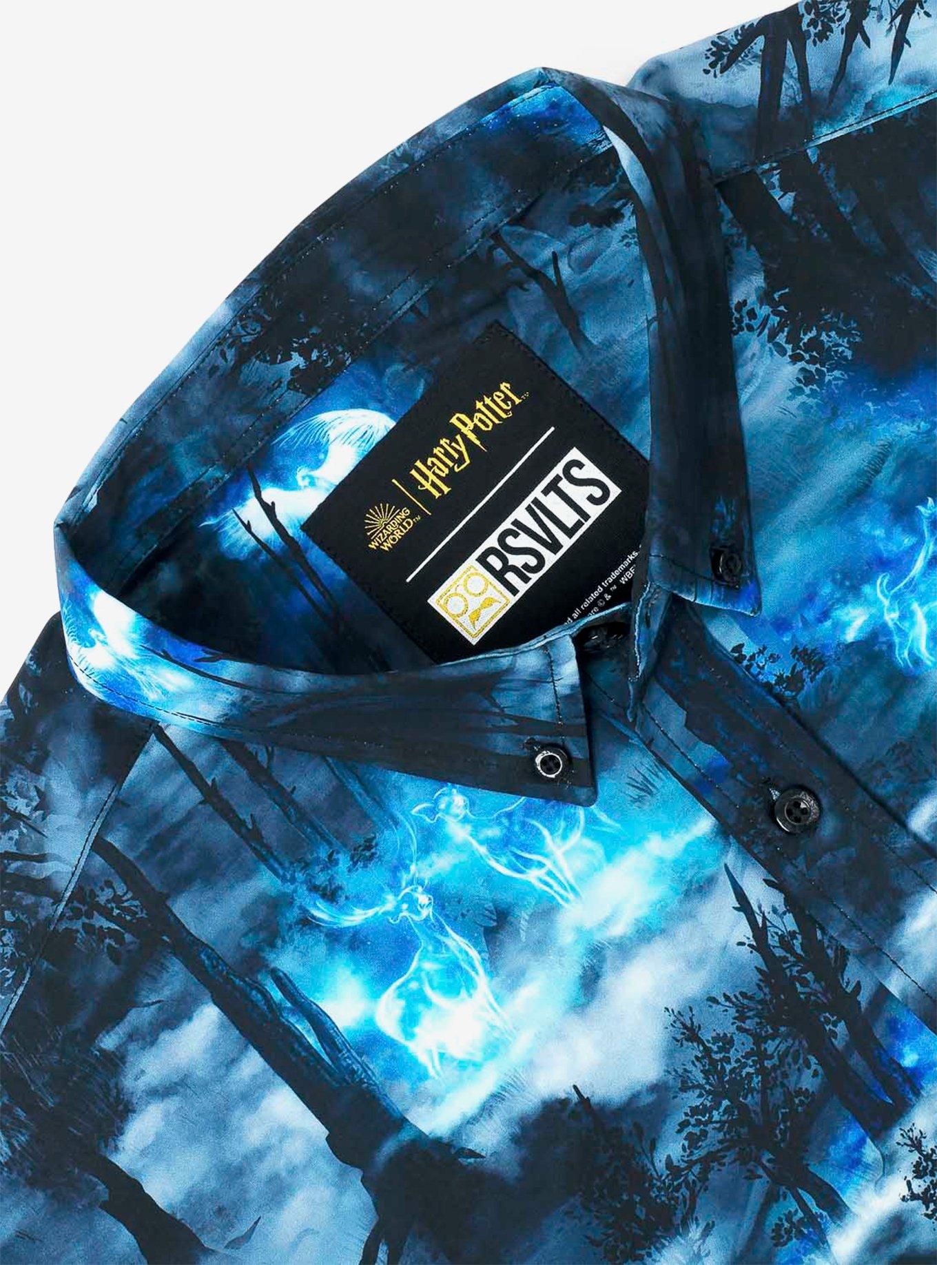 RSVLTS Harry Potter "Expecto Patronum" Button-Up Shirt, BLACK, alternate