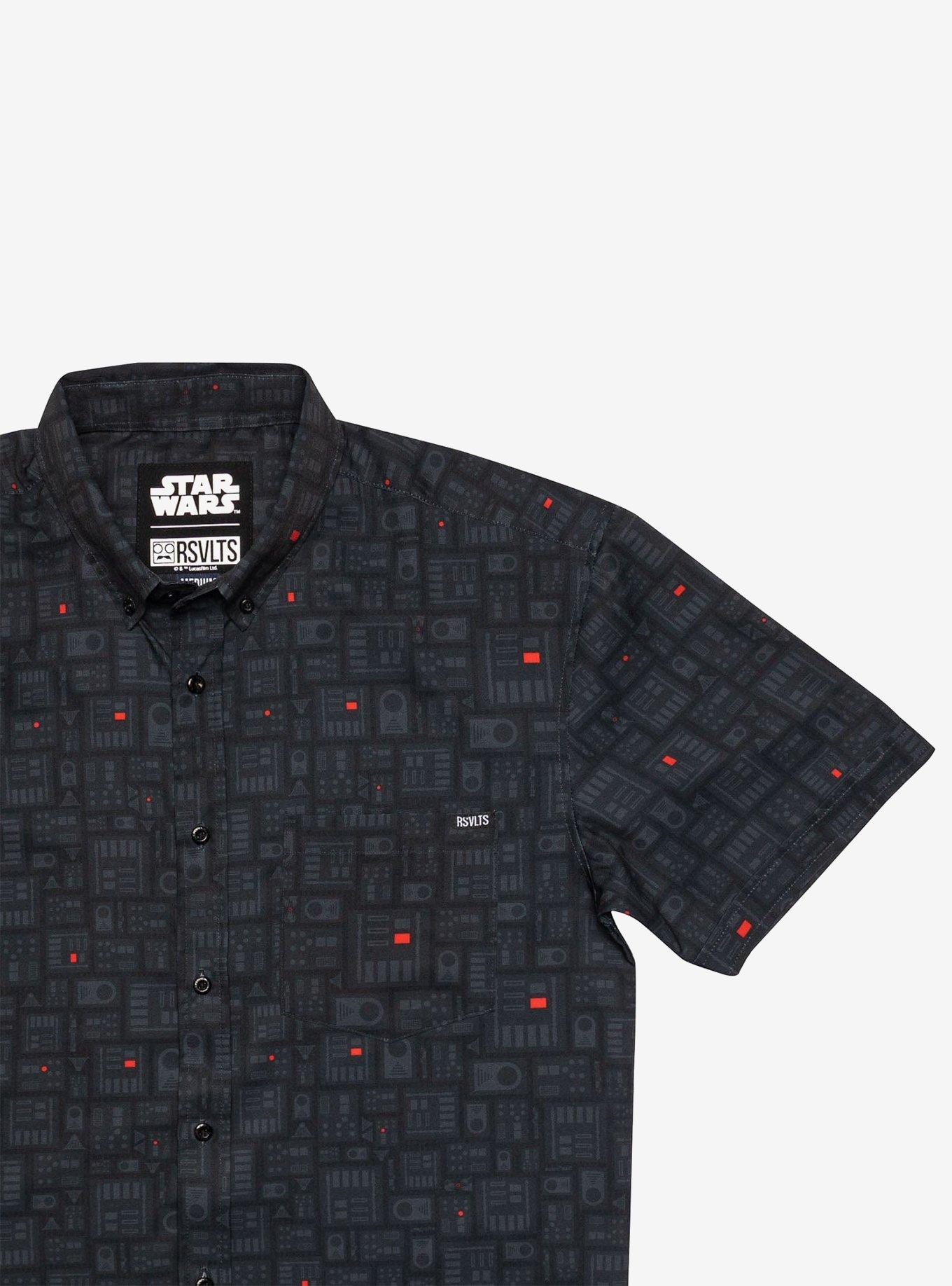 RSVLTS Star Wars "Shades of Vader" Button-Up Shirt, BLACK, alternate