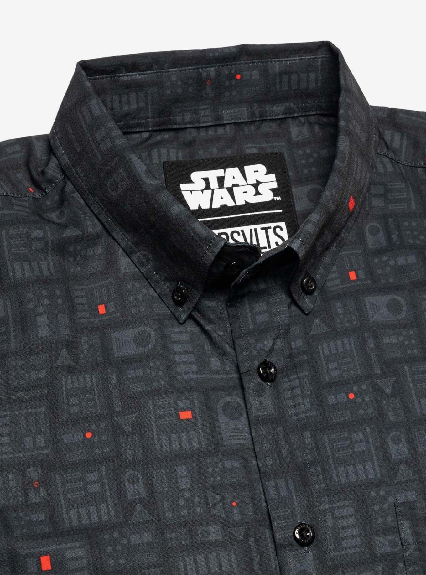 RSVLTS Star Wars "Shades of Vader" Button-Up Shirt, BLACK, alternate