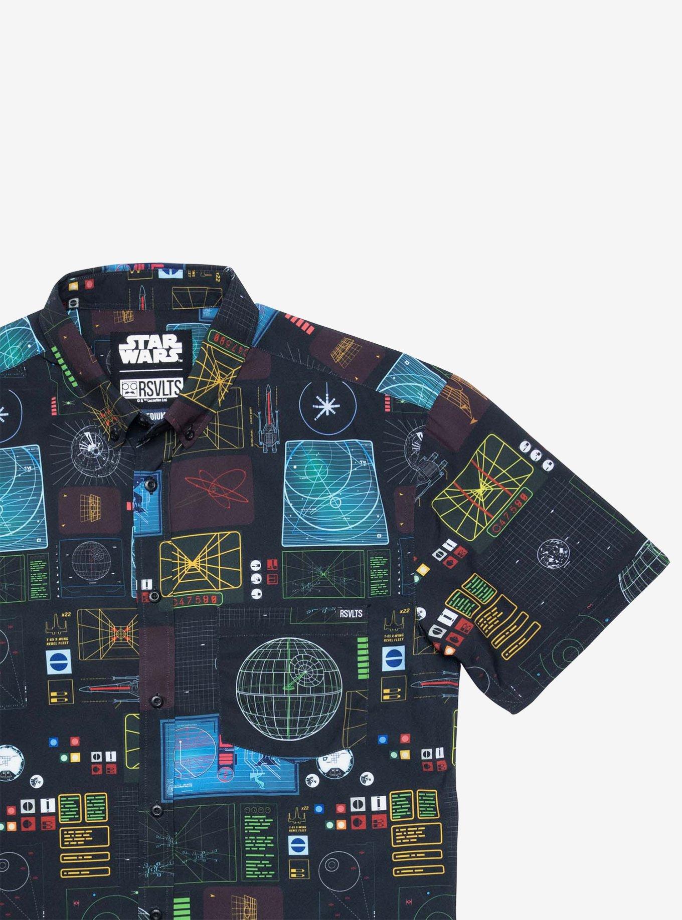 RSVLTS Star Wars "Battle of Yavin" Button-Up Shirt, BLACK, alternate