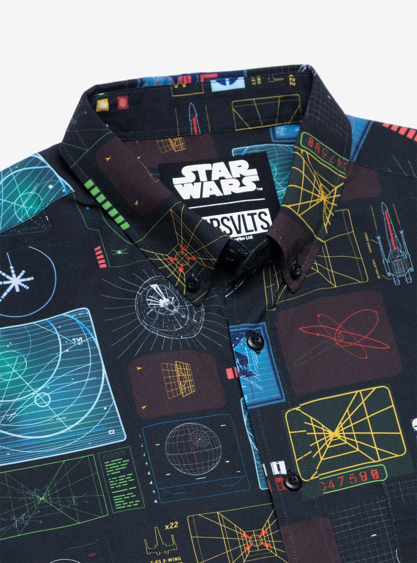 RSVLTS Star Wars "Battle of Yavin" Button-Up Shirt, BLACK, alternate