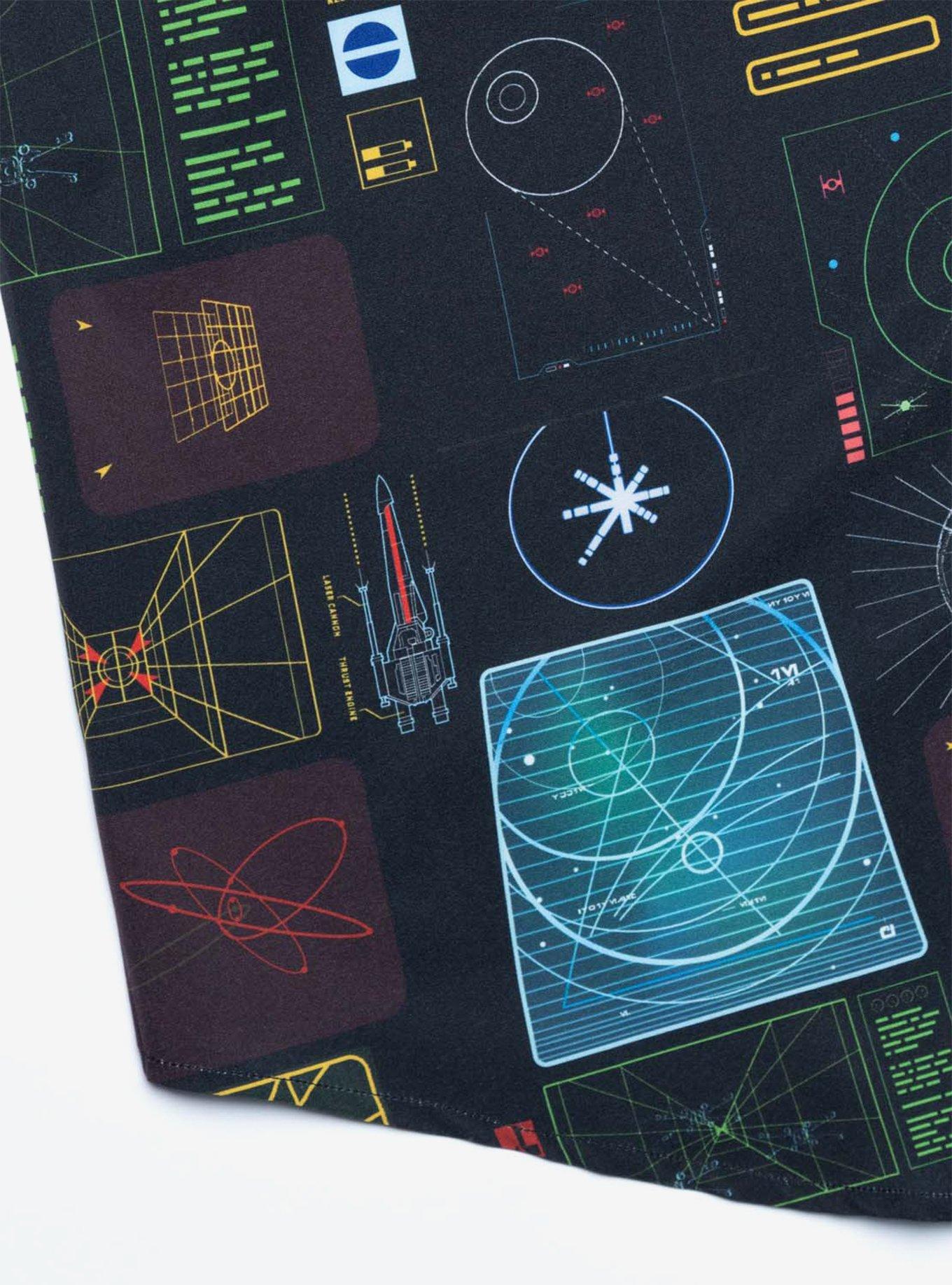 RSVLTS Star Wars "Battle of Yavin" Button-Up Shirt, BLACK, alternate