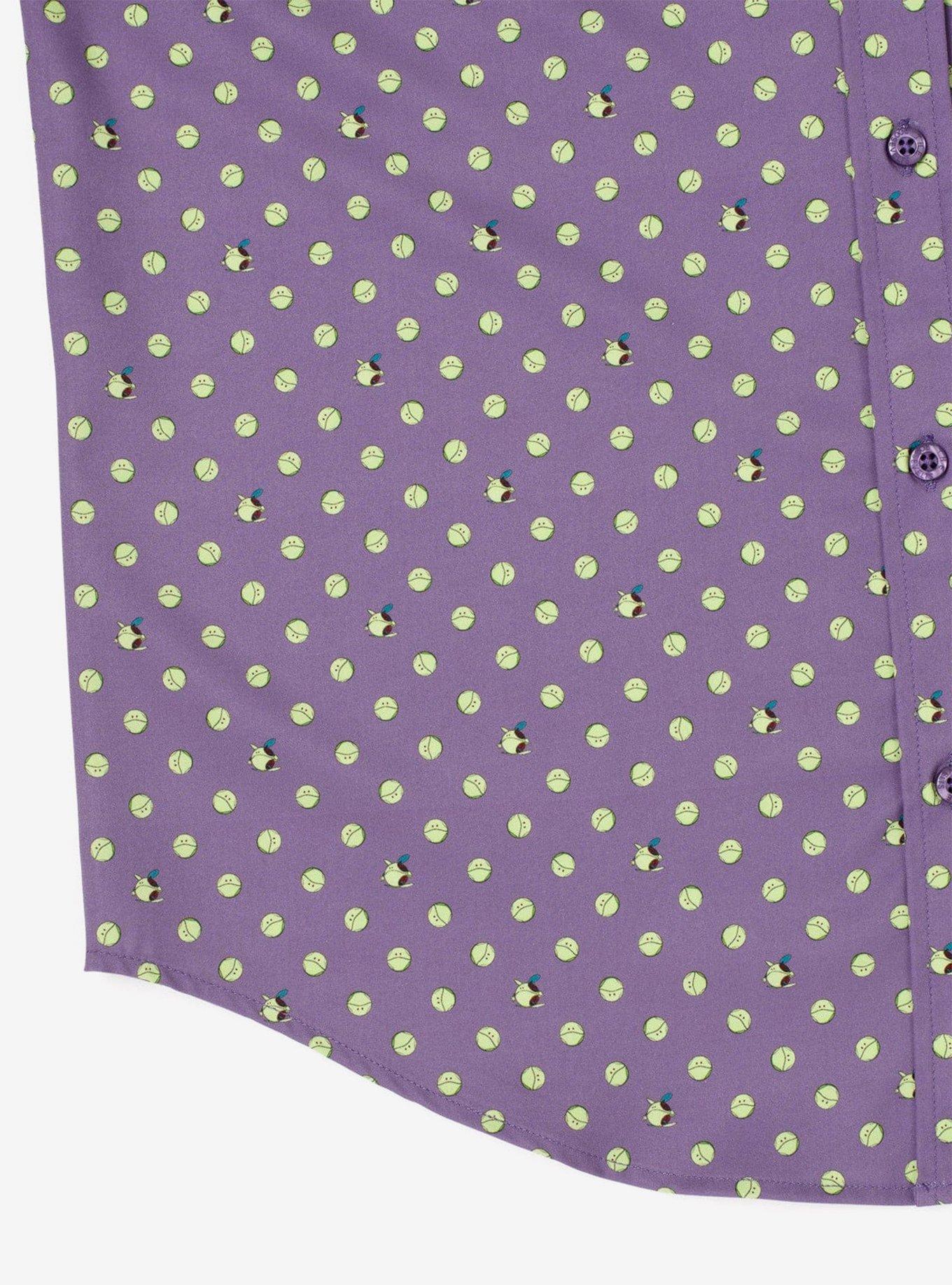 RSVLTS Gundam "Haro" Button-Up Shirt, PURPLE, alternate