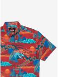 RSVLTS Jurassic Park "Don't Move" Button-Up Shirt, RED, alternate