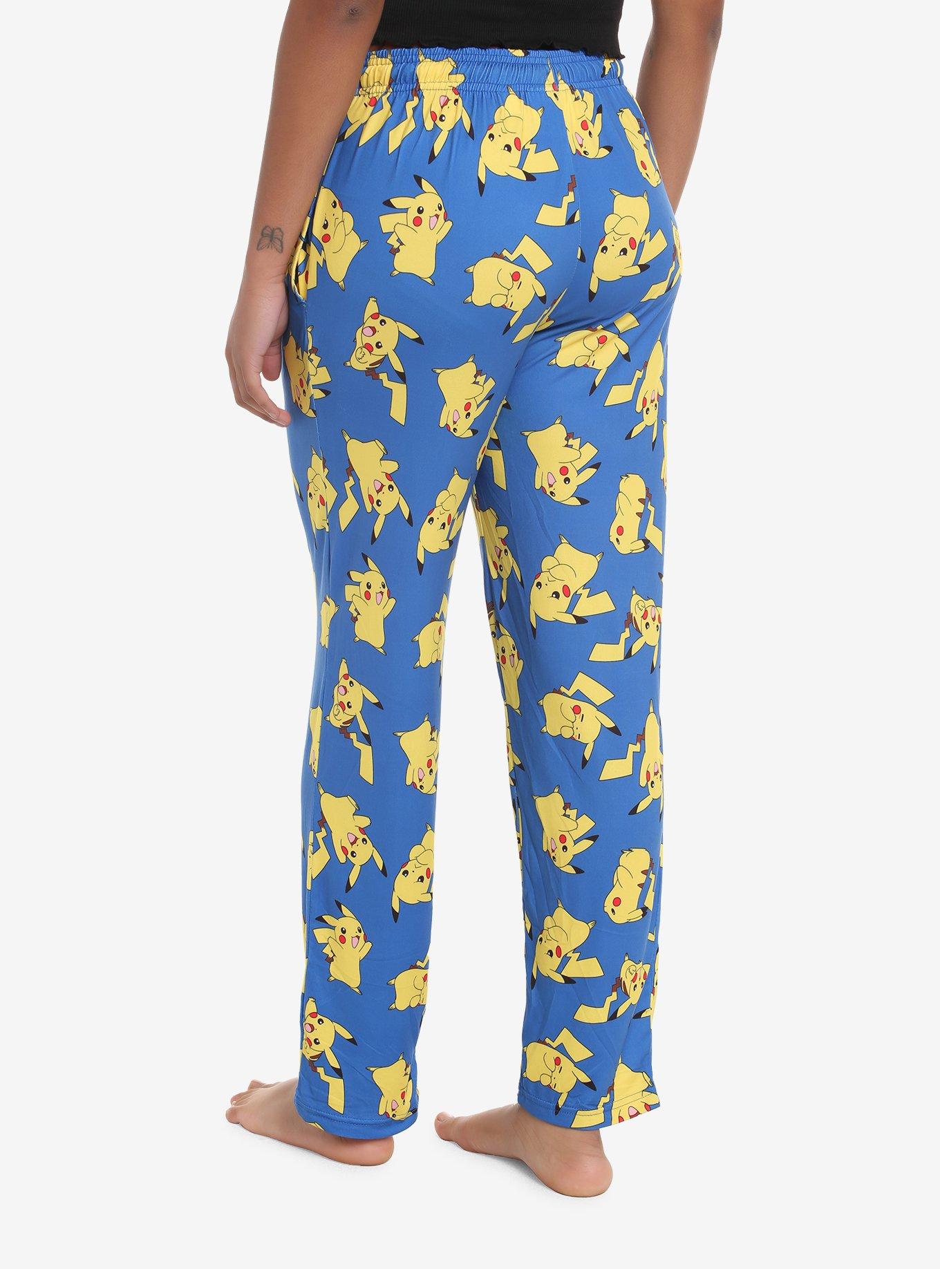 Pokemon Pikachu Expressions Pajama Pants, BLUE, alternate