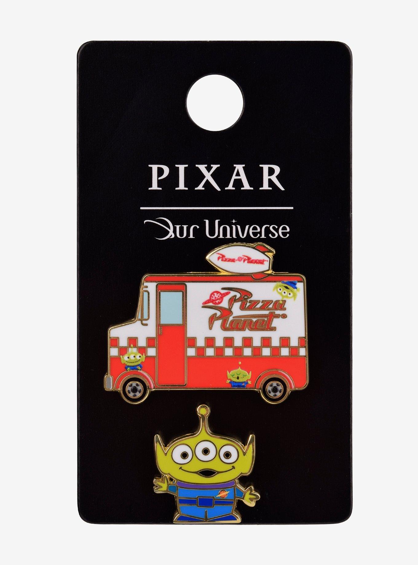 Our Universe Disney Pixar Toy Story Pizza Planet Food Truck & Alien Enamel Pin Set - BoxLunch Exclusive, , alternate