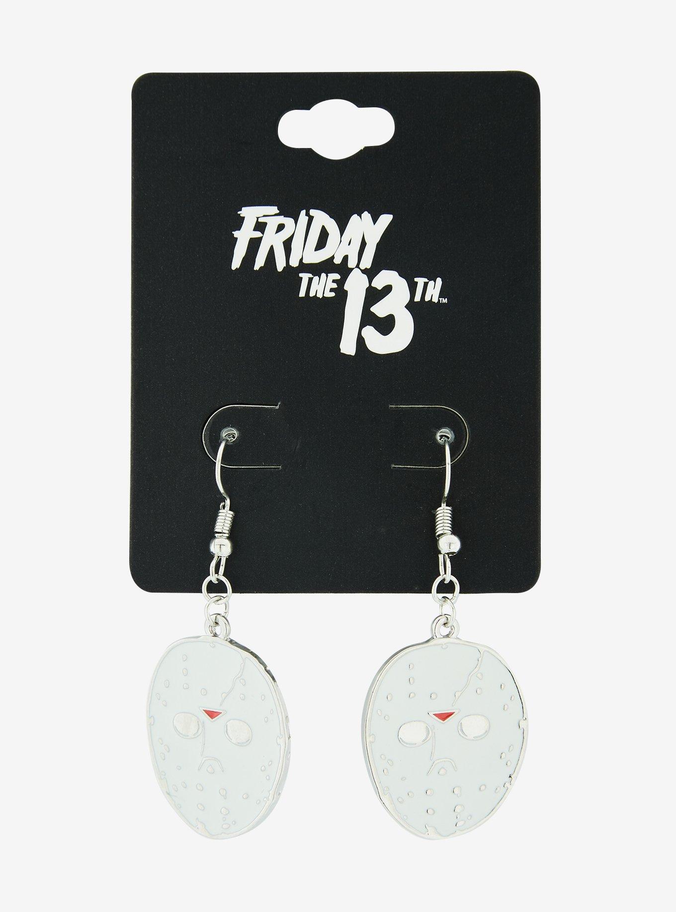 Friday the 13th Jason Voorhees Mask Earrings - BoxLunch Exclusive, , alternate
