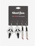 Scream Ghostface Mask & Knife Earring Set - BoxLunch Exclusive, , alternate