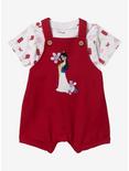 Our Universe Disney Mulan Infant Overall Set - BoxLunch Exclusive, RED, alternate