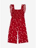 Our Universe Disney Mulan Icons Allover Print Toddler Ruffle Romper - BoxLunch Exclusive, RED, alternate