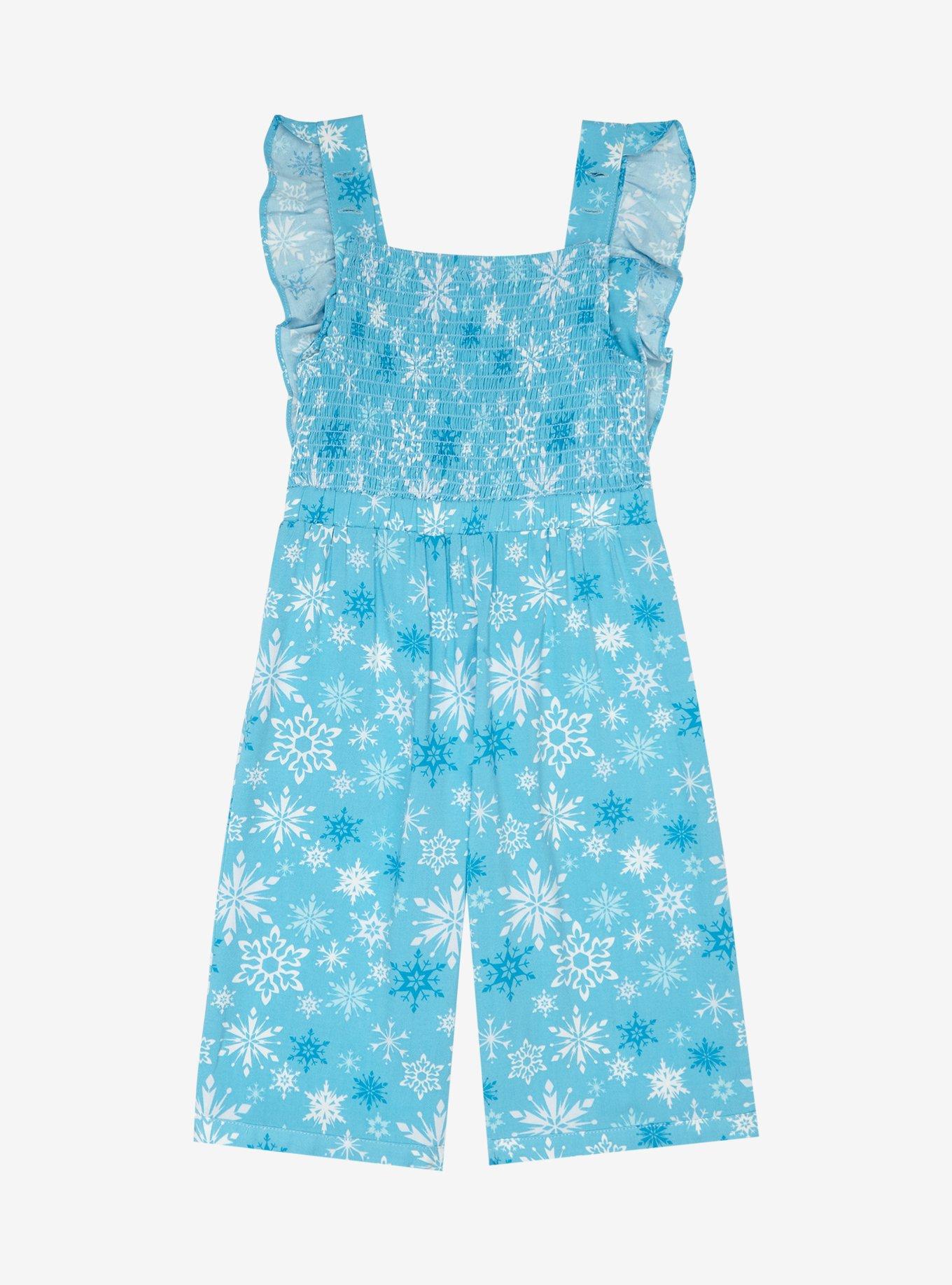 Disney Frozen Elsa Allover Print Toddler Ruffle Romper - BoxLunch Exclusive, , hi-res