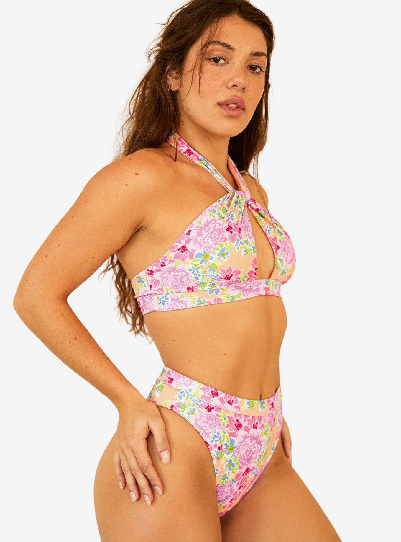Dippin' Daisy's Penelope Swim Top Garden Gables Floral, FLORAL - PINK, alternate