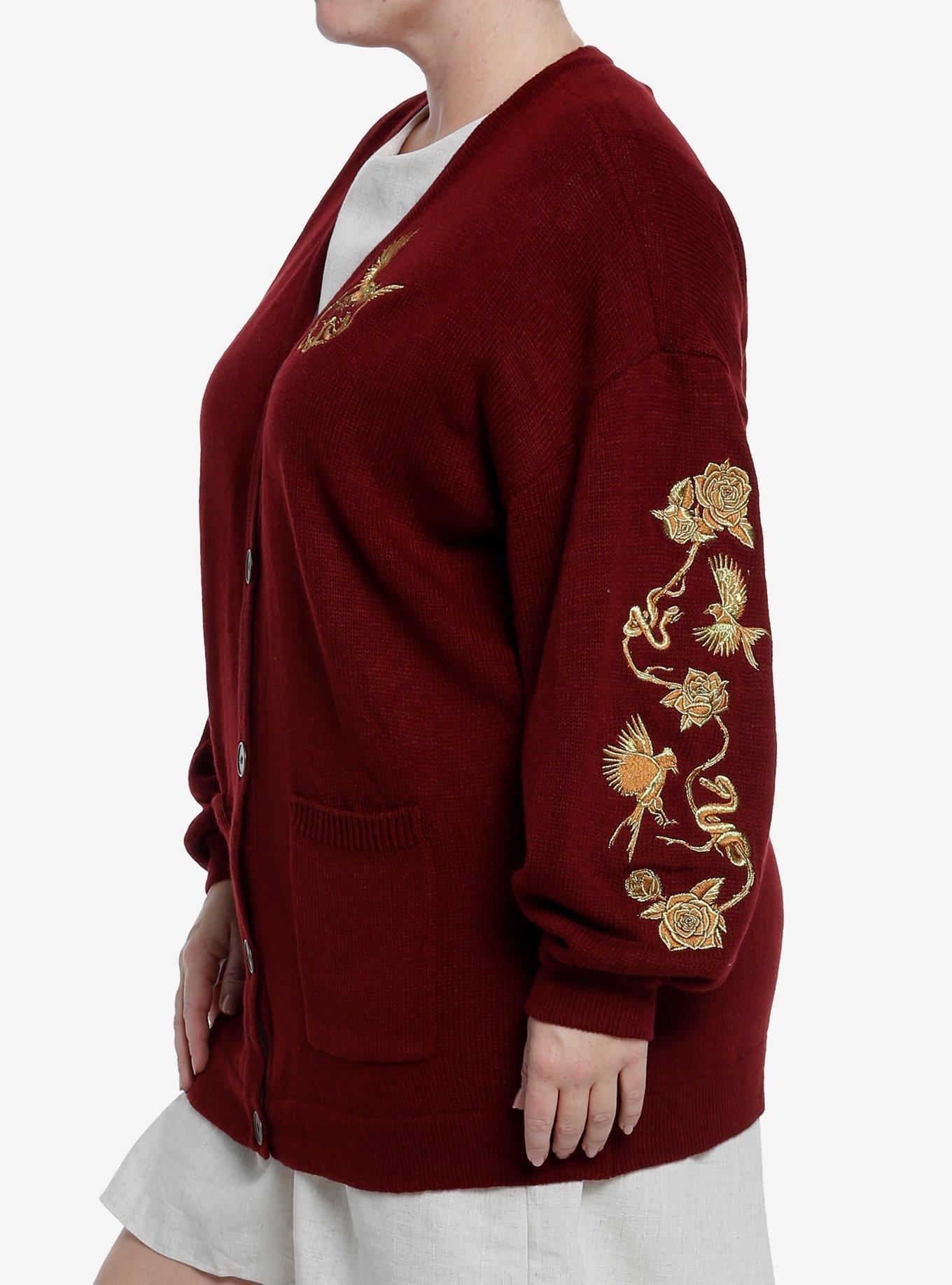 The Hunger Games: The Ballad Of Songbirds & Snakes Girls Embroidered Cardigan Plus Size, GOLD, alternate