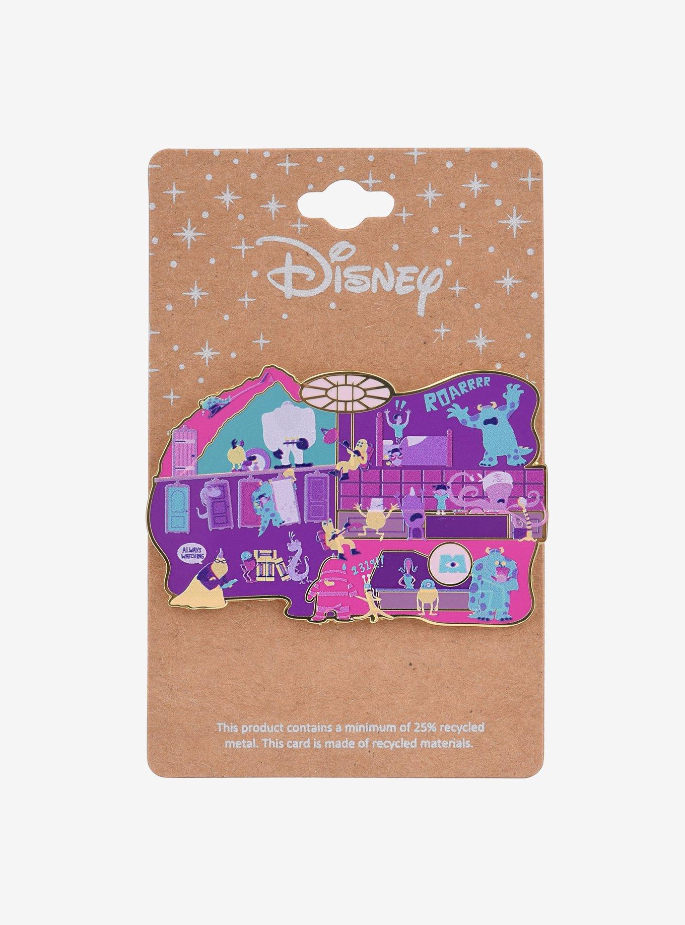 Disney Pixar Monsters, Inc. Scenic Collage Enamel Pin - BoxLunch Exclusive, , alternate