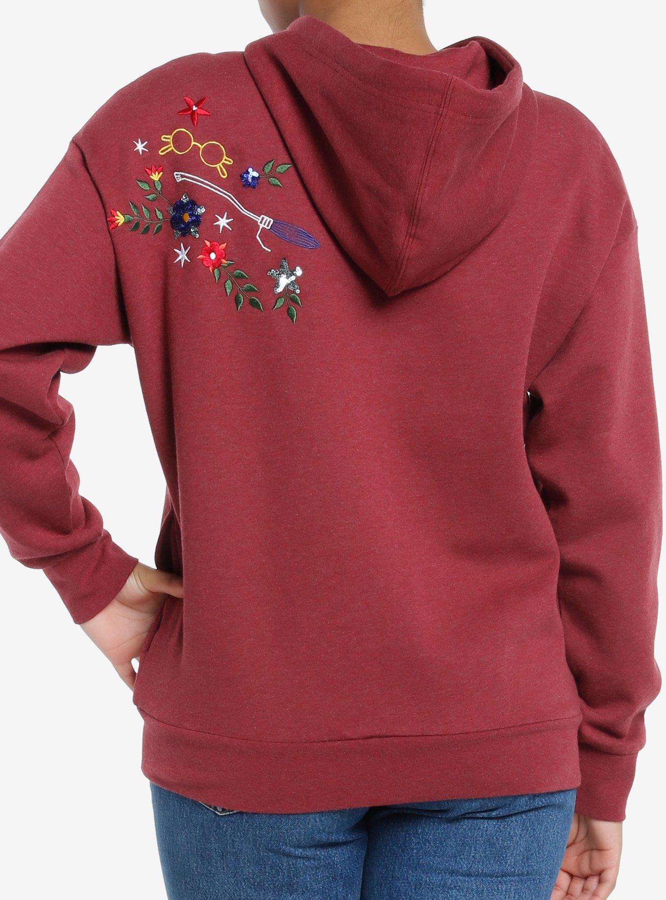 Her Universe Harry Potter Floral Icons Hoodie Her Universe Exclusive, , hi-res