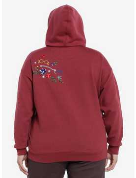 Her Universe Harry Potter Floral Icons Hoodie Plus Size Her Universe Exclusive, , hi-res