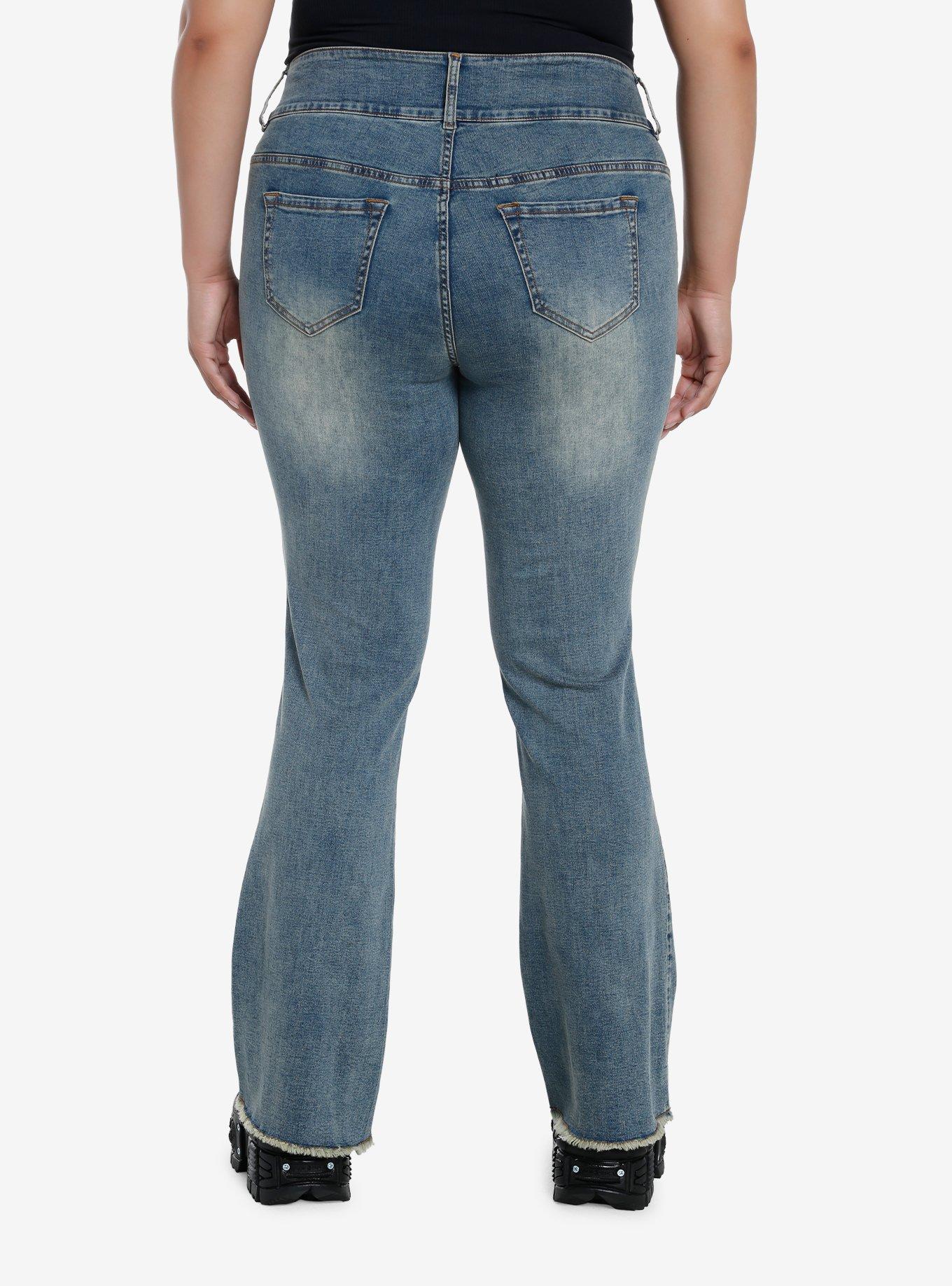 Disney Tinker Bell Low-Rise Jeans Plus Size, MEDIUM WASHED DENIM, alternate