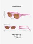 Sanrio My Melody Portrait Rectangle Frame Sunglasses, , alternate