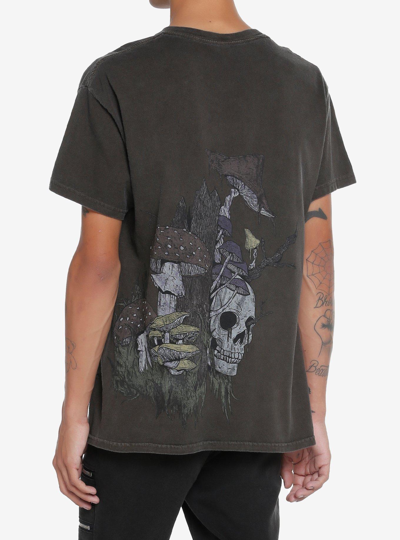 Mushroom Skull Double-Sided T-Shirt, MULTI, alternate