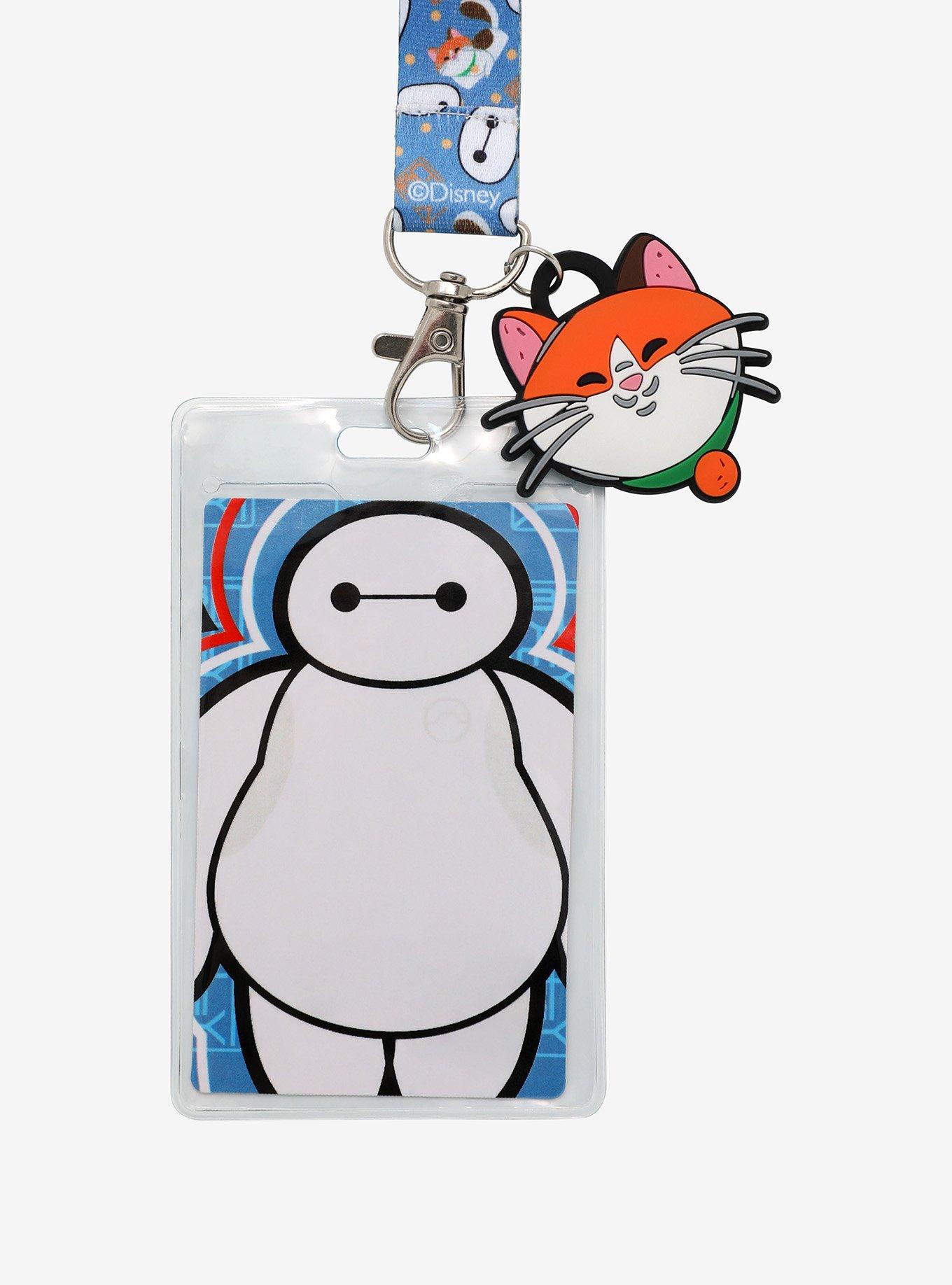 Disney Big Hero 6 Baymax & Mochi Allover Print Lanyard - BoxLunch Exclusive, , alternate