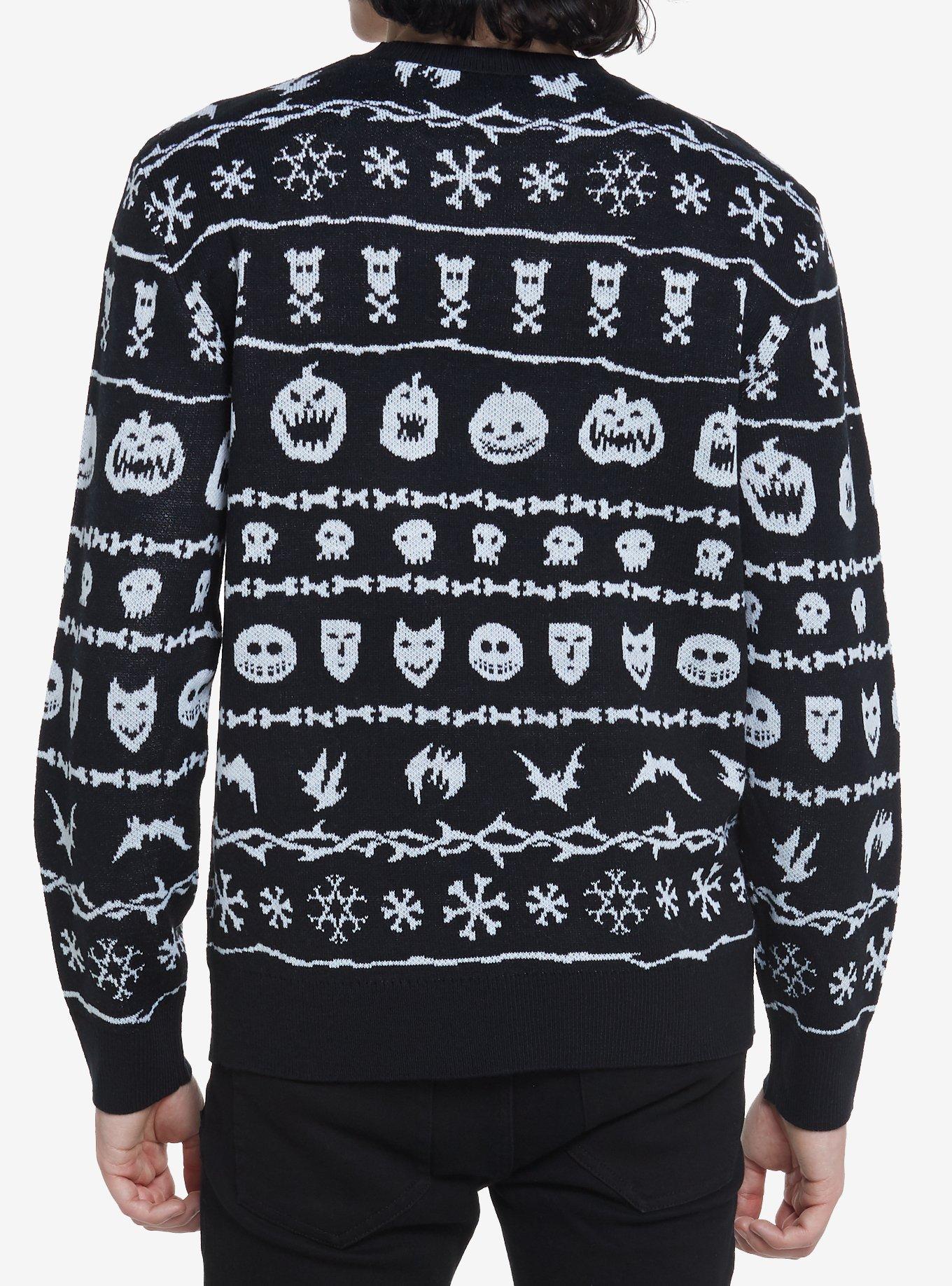 The Nightmare Before Christmas Fair Isle Intarsia Sweater, MULTI, alternate