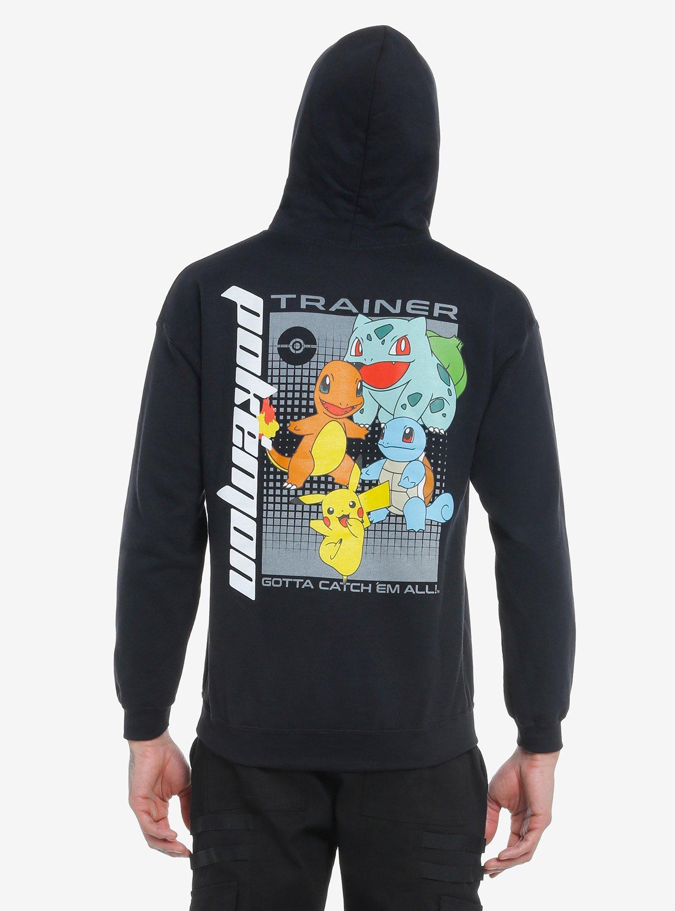 Pokemon Trainer Starters Hoodie, BLACK, alternate