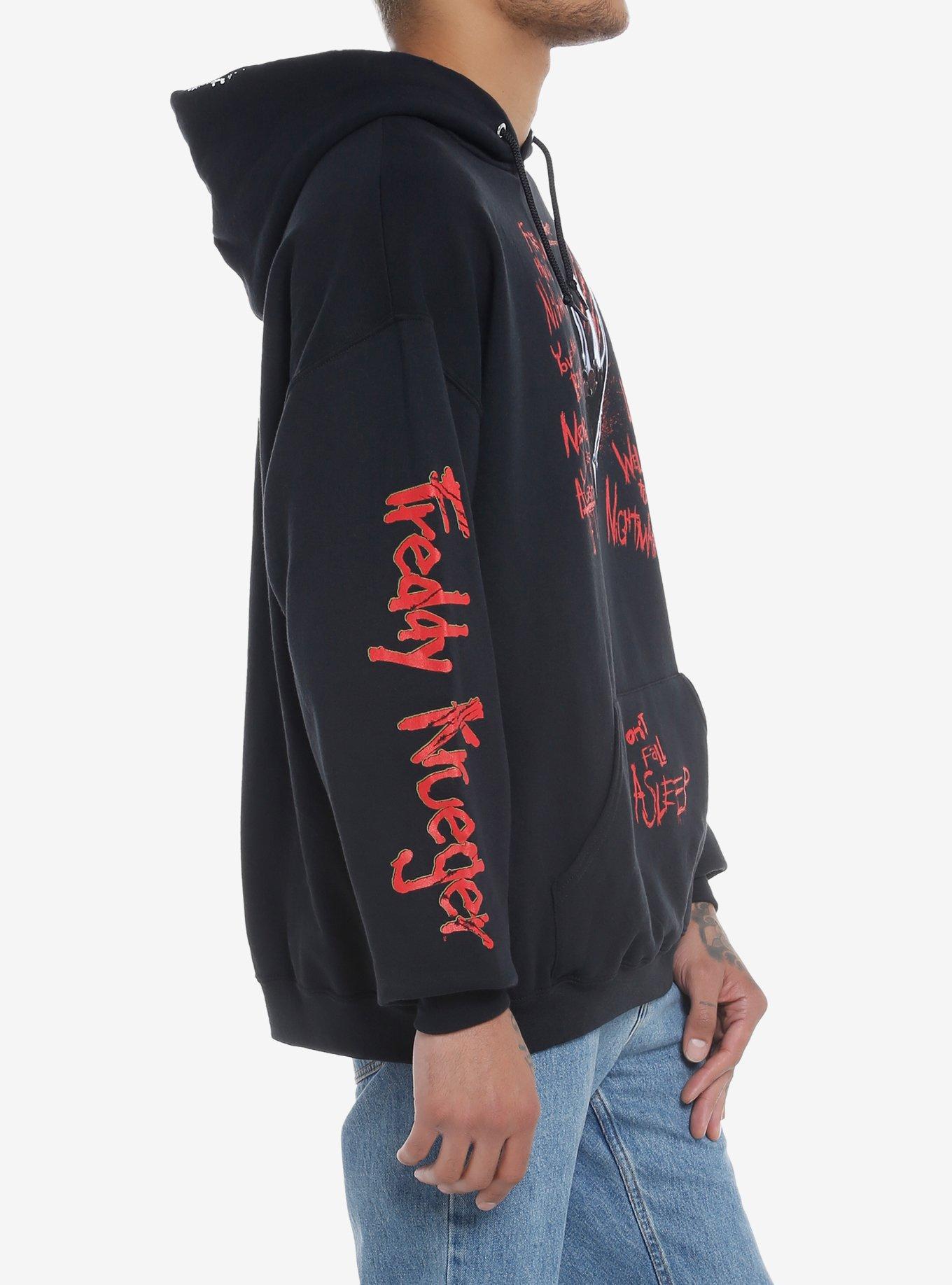 A Nightmare On Elm Street Freddy Quotes Hoodie, BLACK, alternate