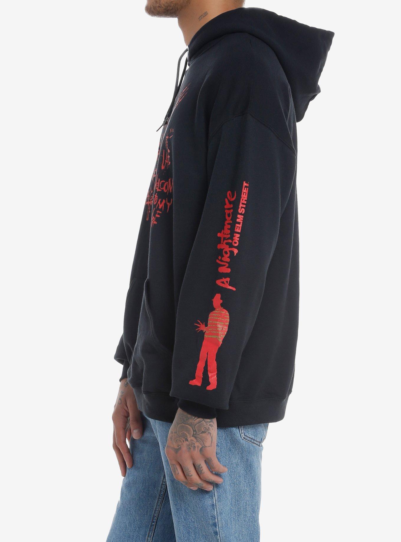 A Nightmare On Elm Street Freddy Quotes Hoodie, BLACK, alternate